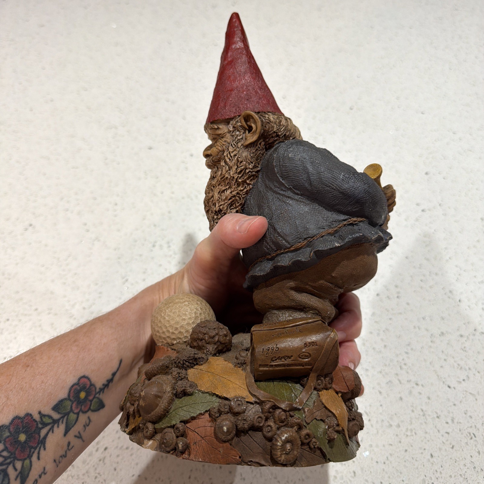 Tom Clark SIGNED Gnome JOHN ROBERT Golf Ball Gnome Cairn Studio 5301