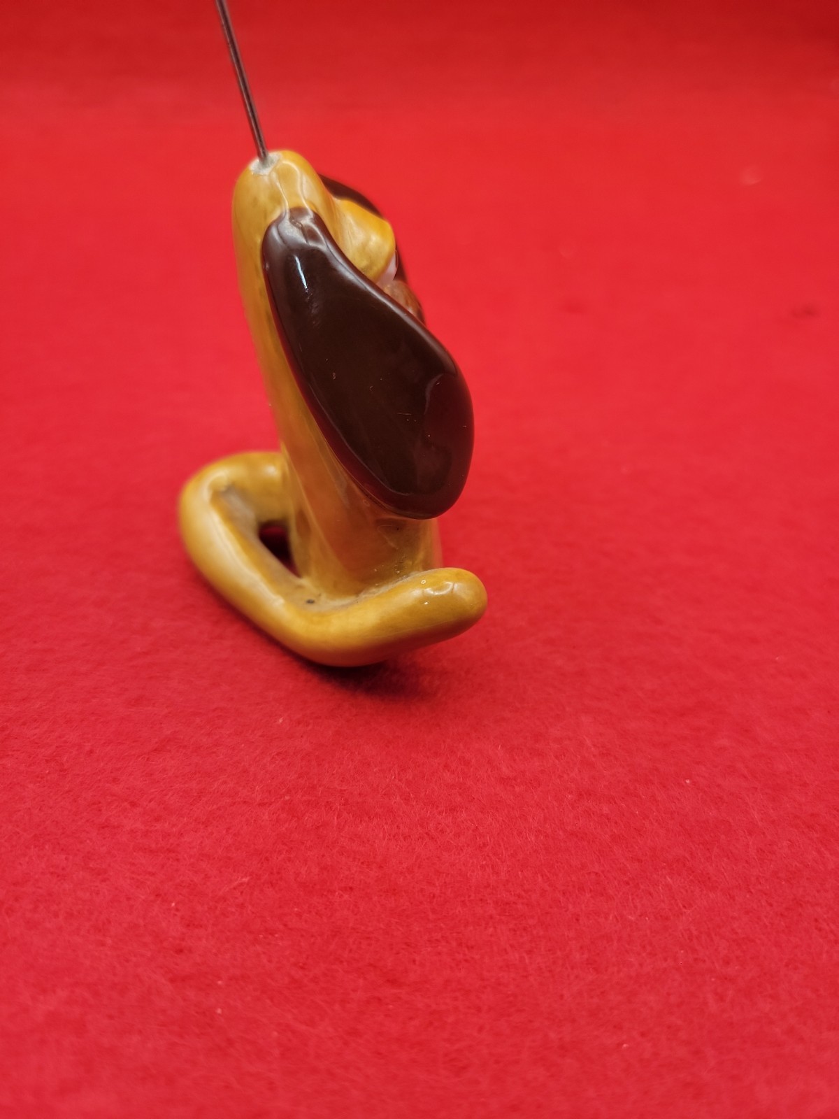 Douglas Russ Berrie Ceramic Whimsical Dog Figurine Card Holder Vintage Rare