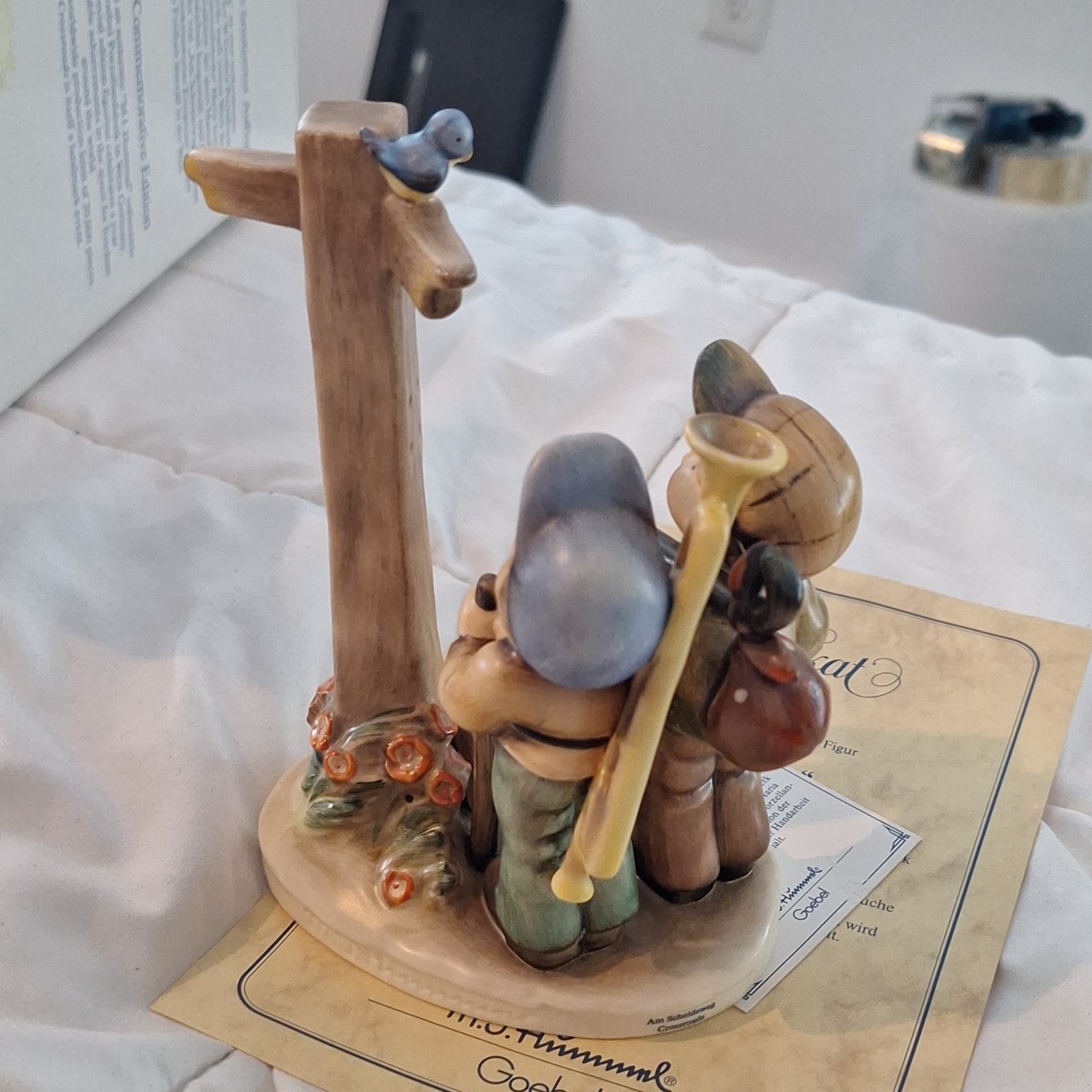 M.I. Hummel Limited Edition “Am Scheideweg” Crossroads Figurine Boxed 1990