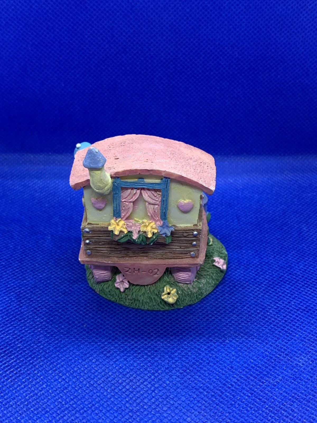 Teddy Bear Family in a Wagon Resin Figure Figurine