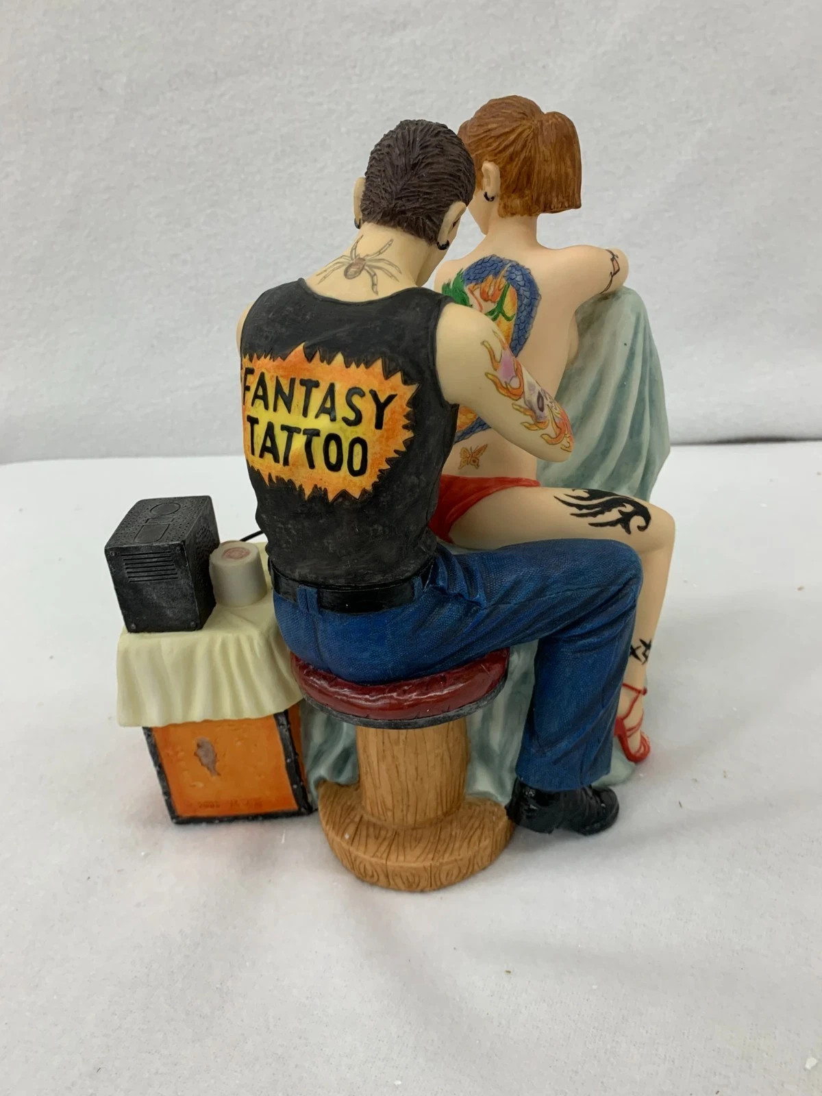 NEW Vintage Tattoo Resin Sculpture “The Backpiece” Vintage tattoo flash rare