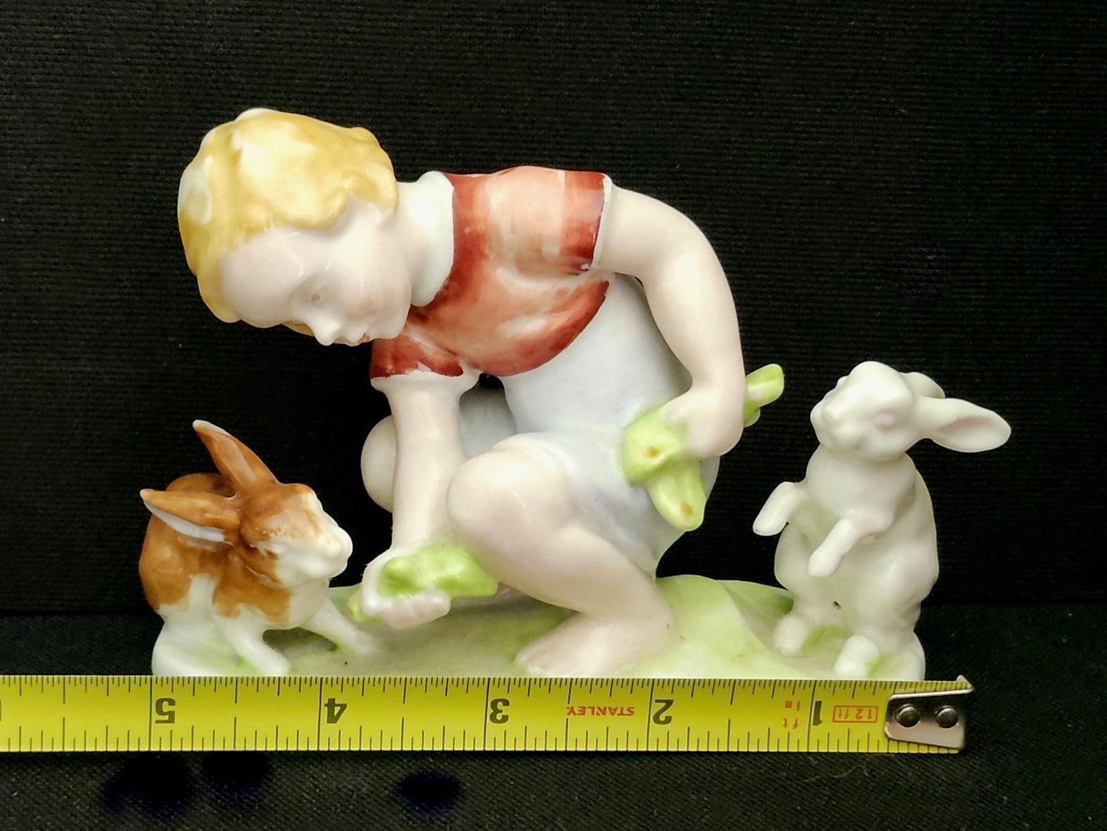 Licensed Reproduction of Rosenthal Porcelain Fig. Child with Rabbits model 1639