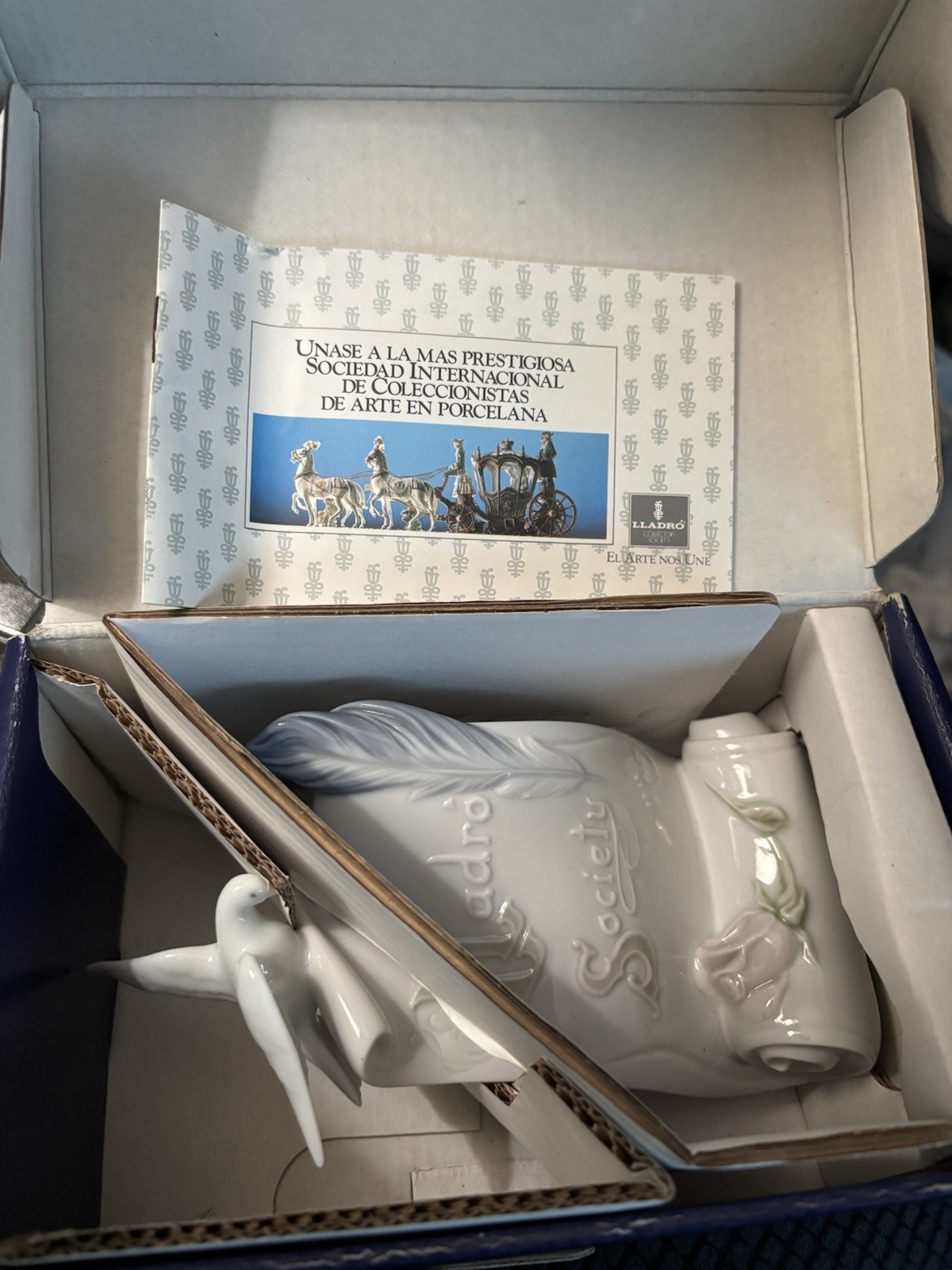 Lladro Society Collector’s Plaque “Art Brings Us Together” #07677 w/Orig Box