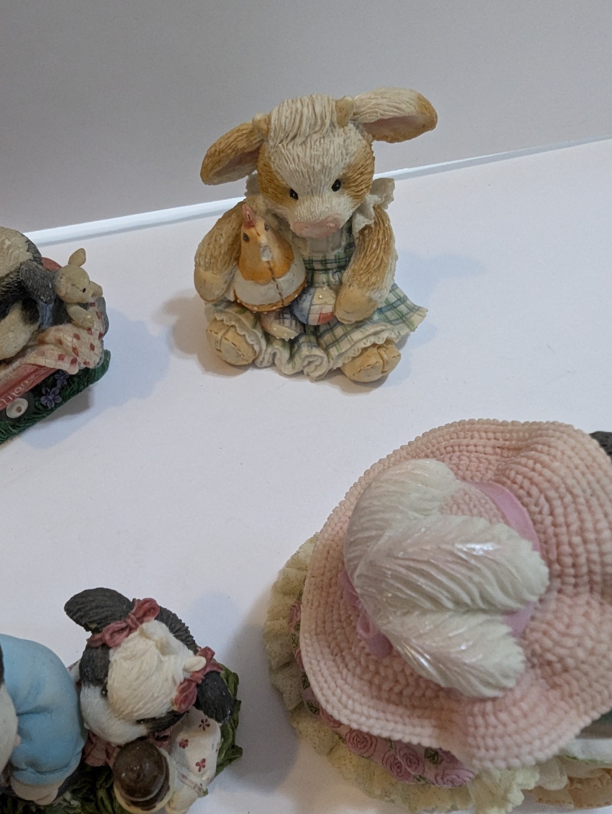 VTG Lot Of 10 Enesco Mary Moo Moos Mixed Years 1993-2003 Figurines