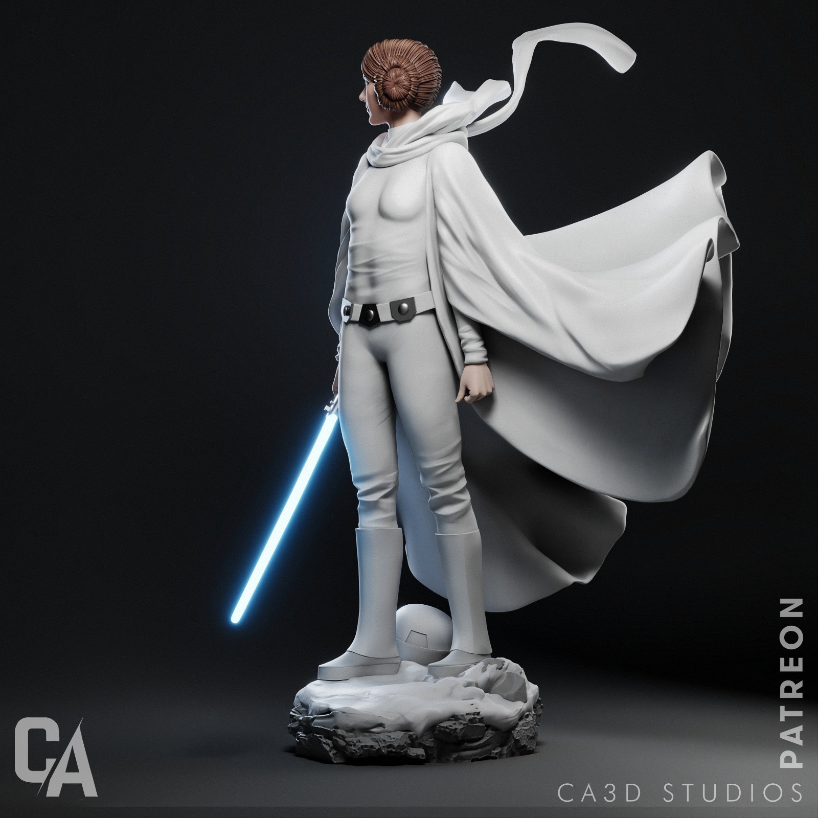 Leia Figurine Star Wars Hand Painted Model / DIY Kit 17 pcs