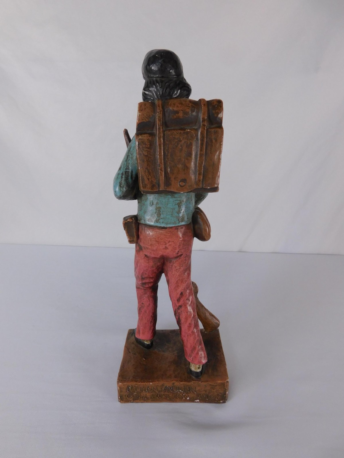 Vintage Ethan Allen Soldier Figurine Medium 1967 Chalkware Hand Painted Decor