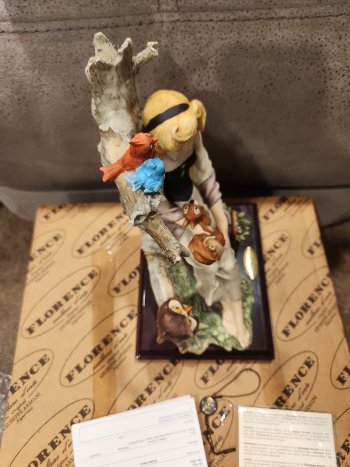 Vintage Walt Disney Giuseppe Armani Sleeping Beauty Statue Figurine Florence