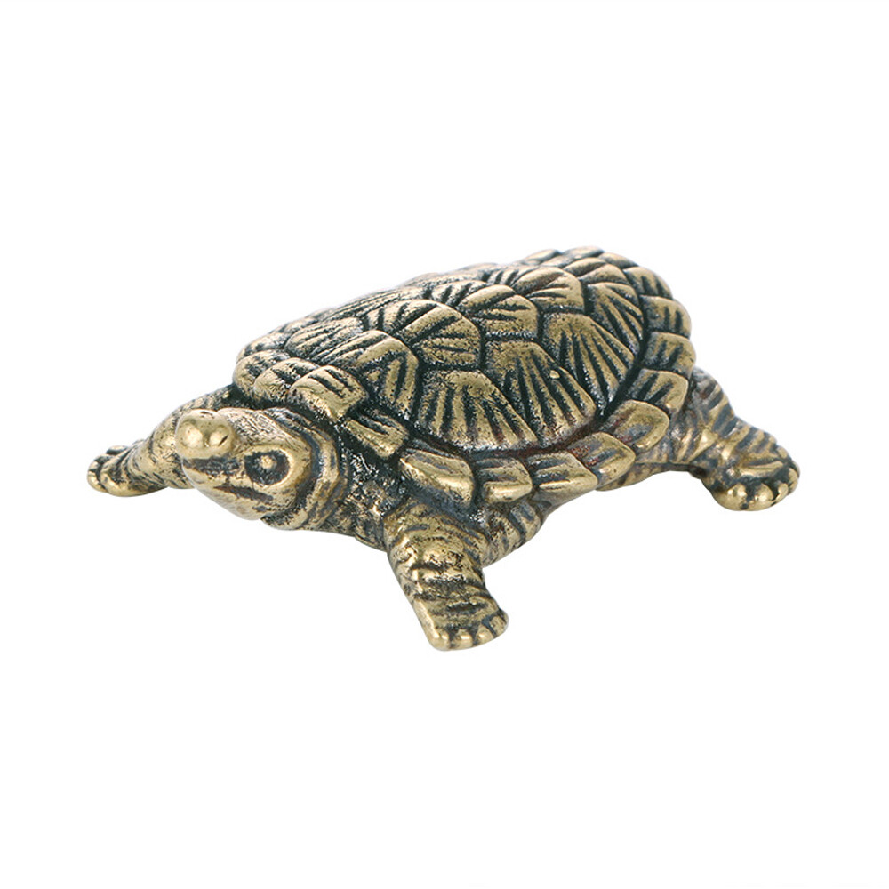 Vintage Brass Turtle Figurine Statue Home Ornaments Animal Figurines Gift 3pcs