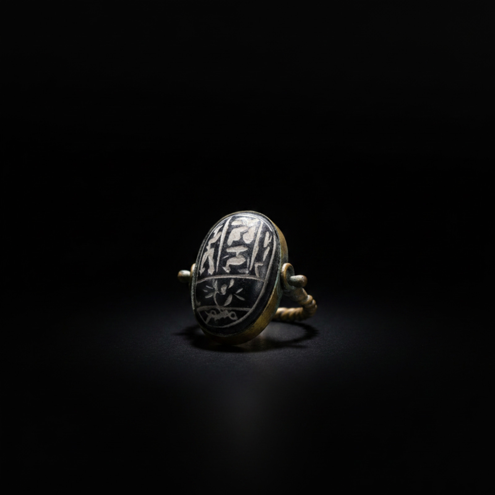 Unique Ancient Style Scarab Ring Handmade Jewelry Egyptian Protection Amulet