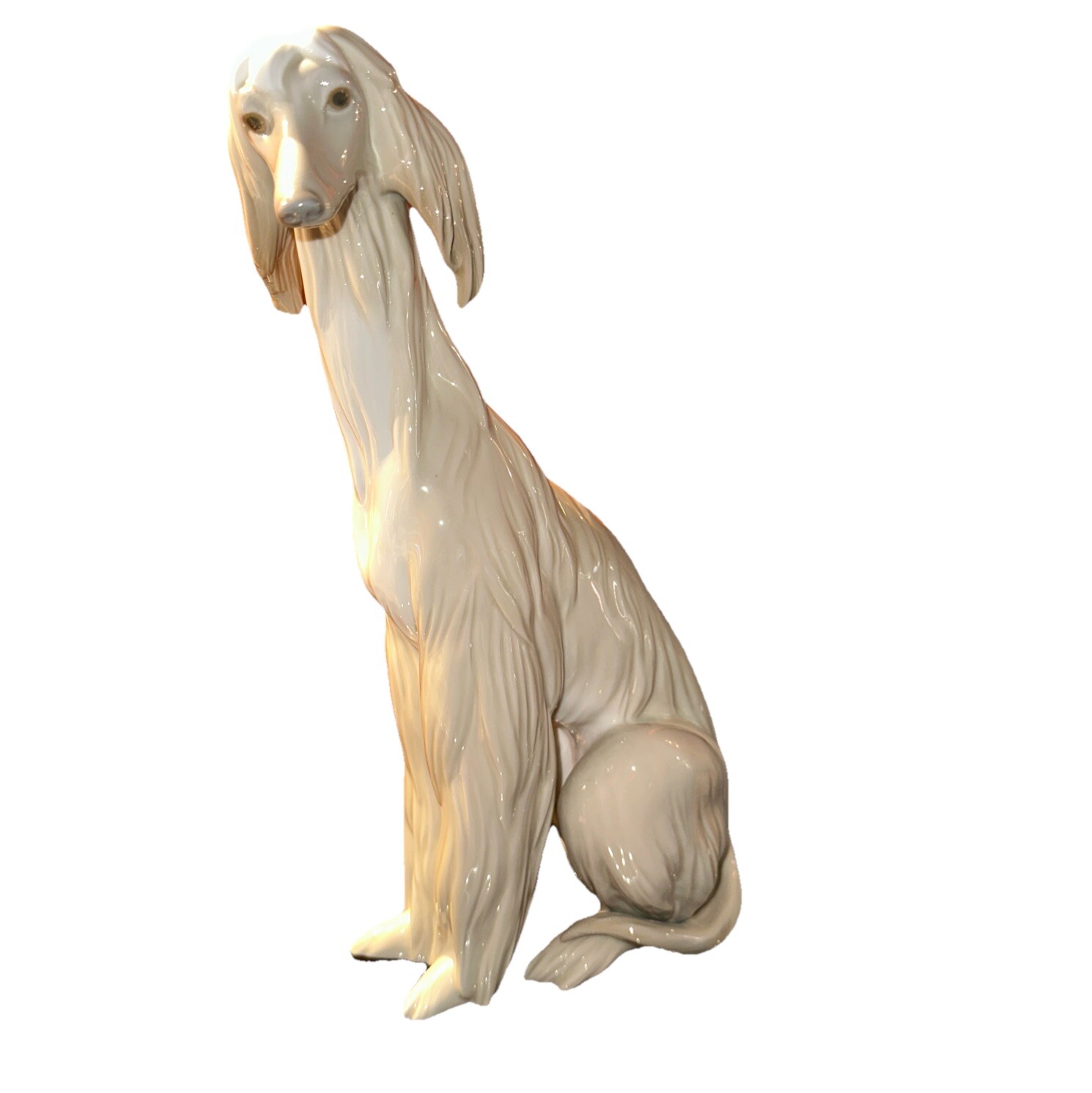 Vintage Lladro Afghan Hound 12” Tall Retired Figurine Spain #1069