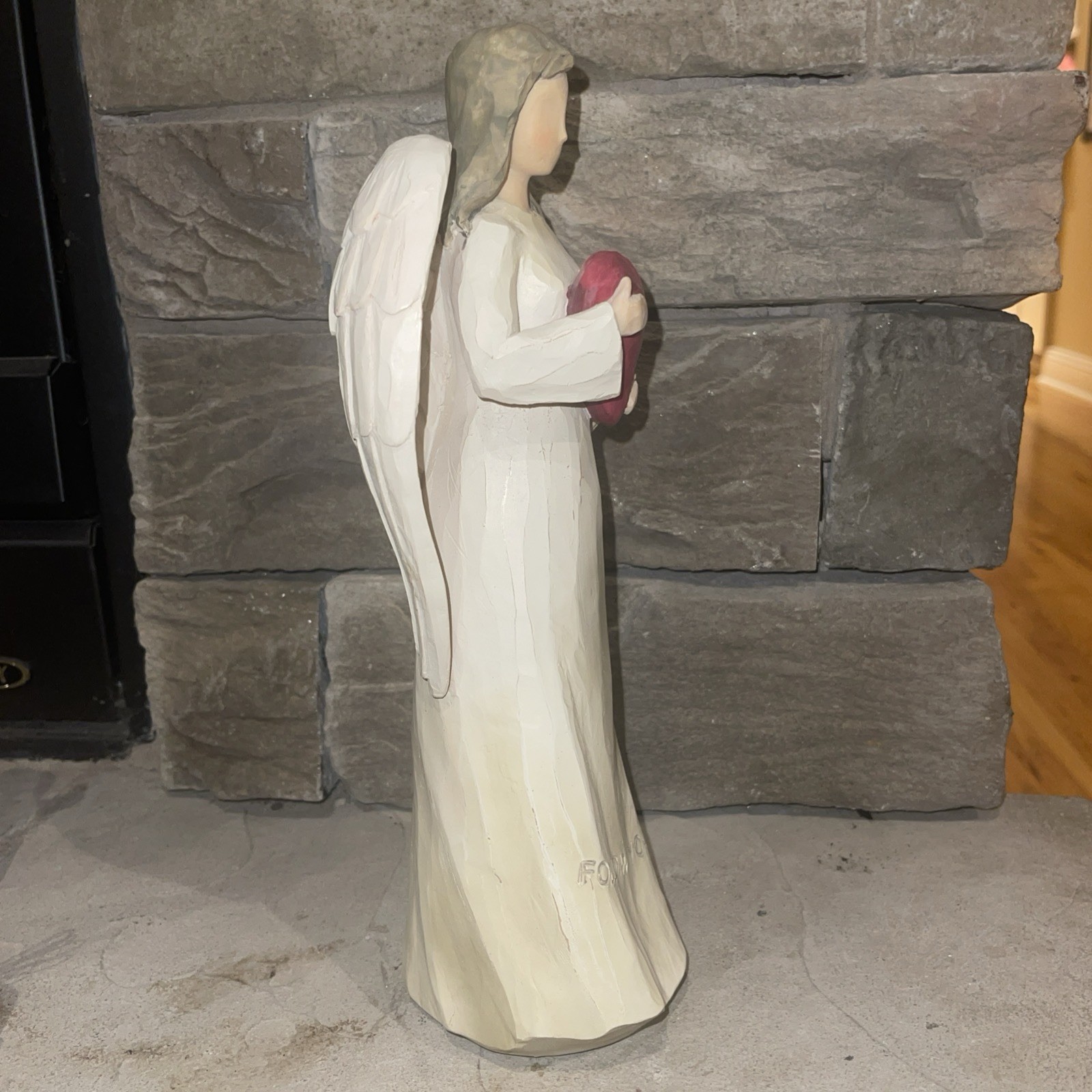 Ganz Angel Figurine Follow Your Heart Red Heart Resin 12” Inspirational