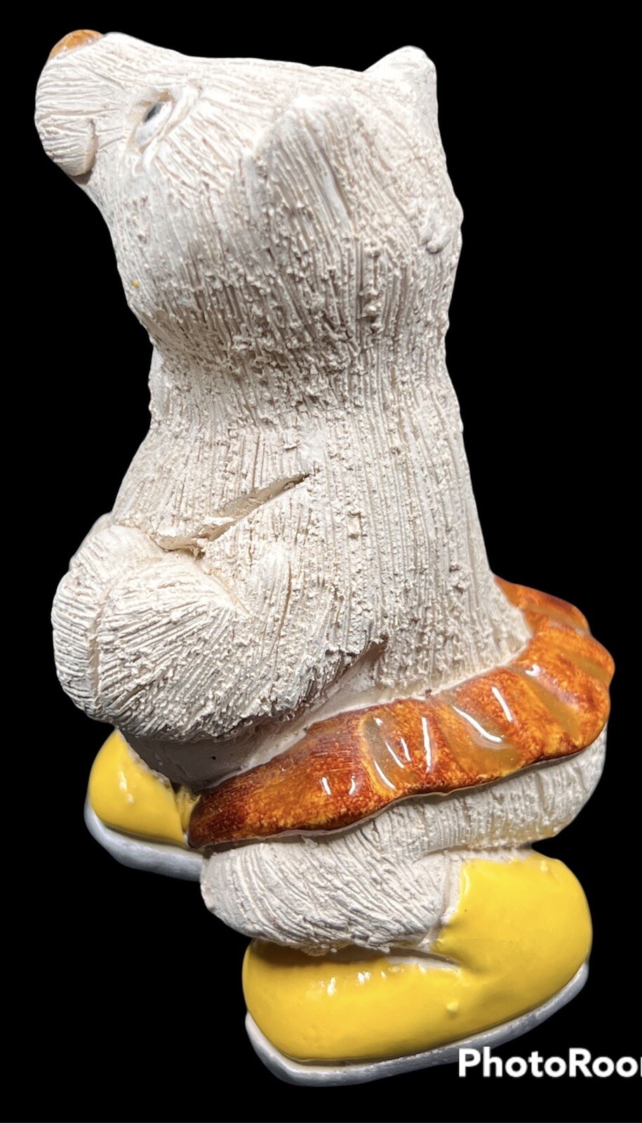 Rare Vintage Ice Skating Polar Bear Figurine Artesania Rinconada Retired 4.5”