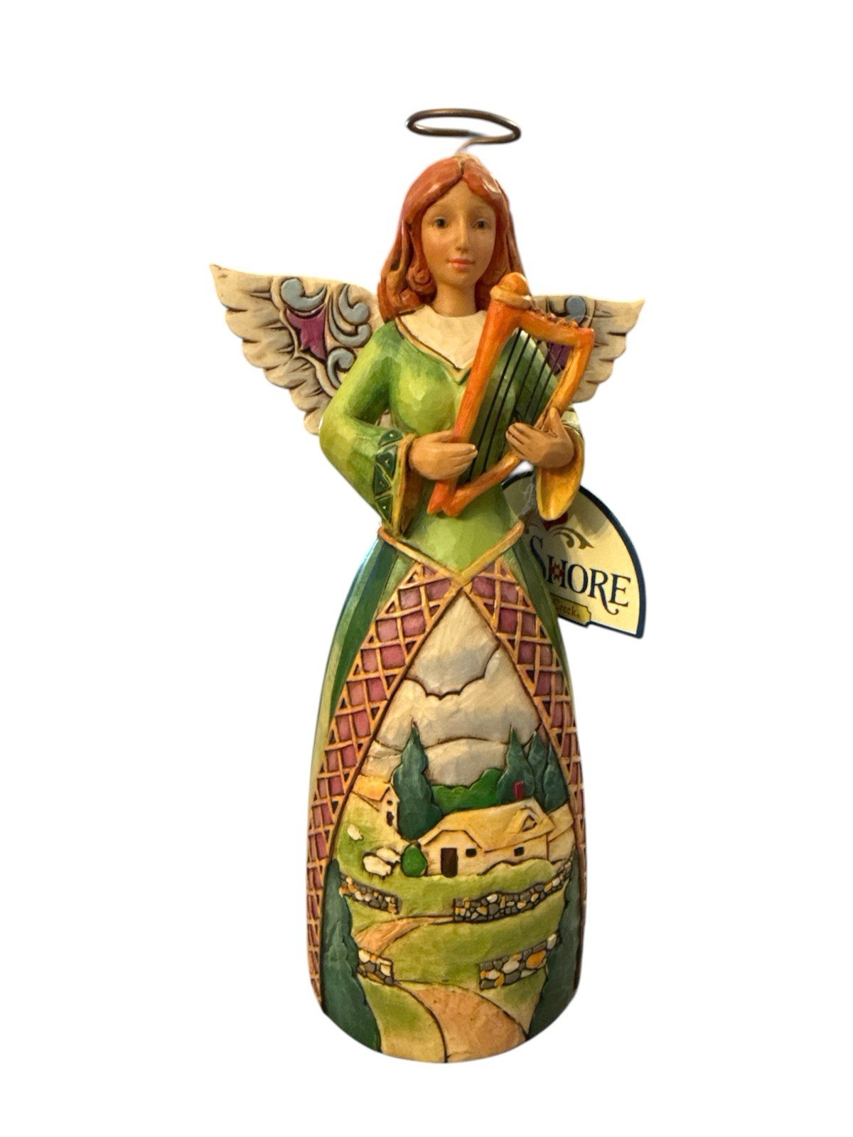 Jim Shore Irish Angel May Blessings Be as Plentiful as Shamrocks 4026439