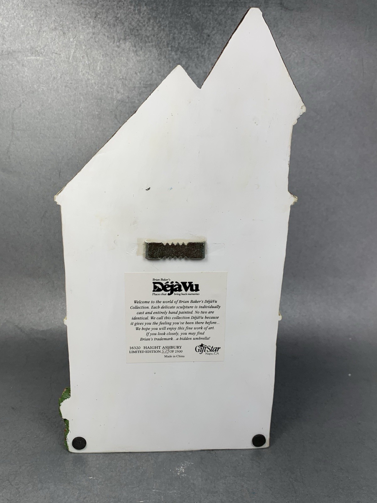 Brian Baker DejaVu Haight Ashbury #16320 Victorian House Wall Art / Figurine