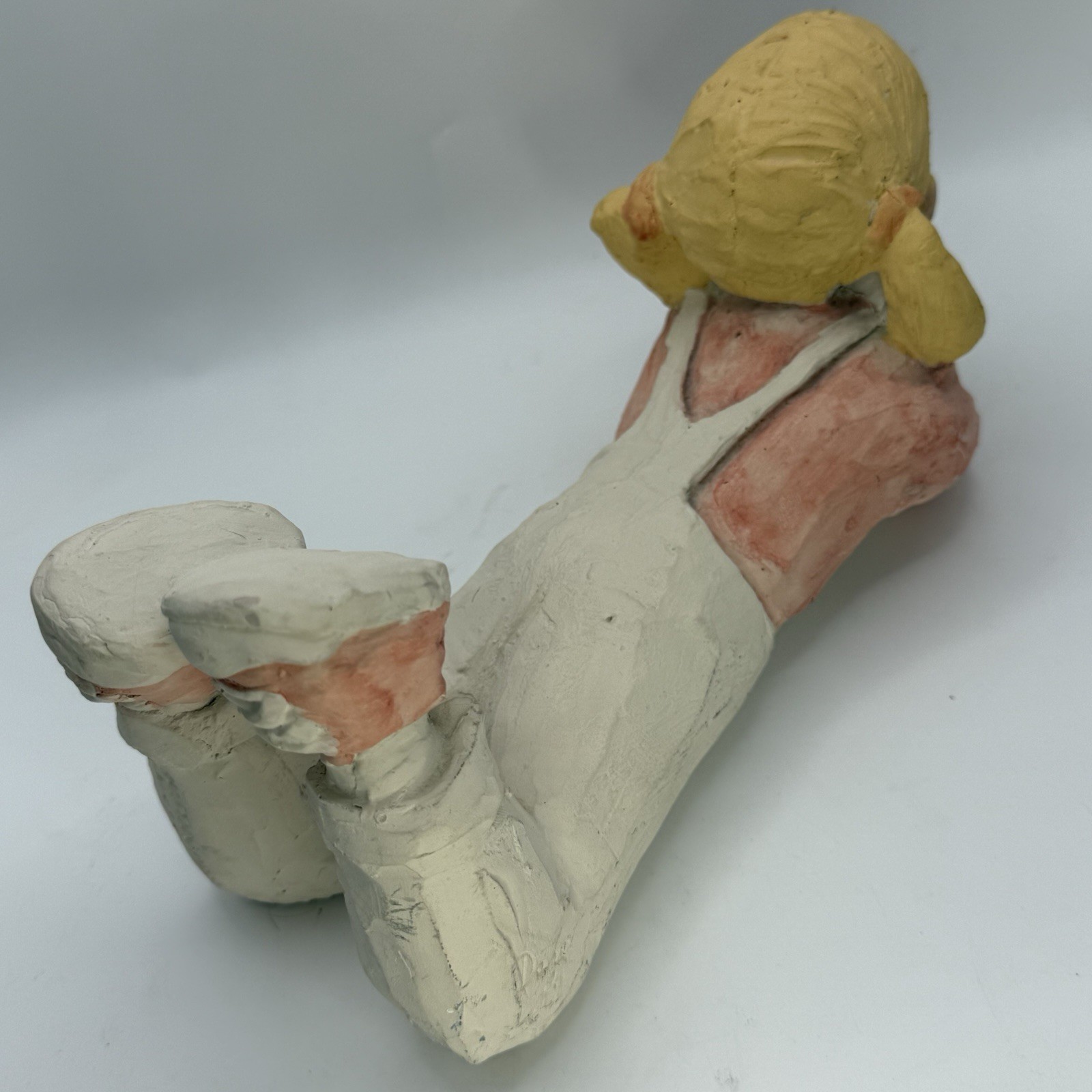 Vintage 1986 Austin Production Daze Sculplture Girl Blond Ponytail Figurine