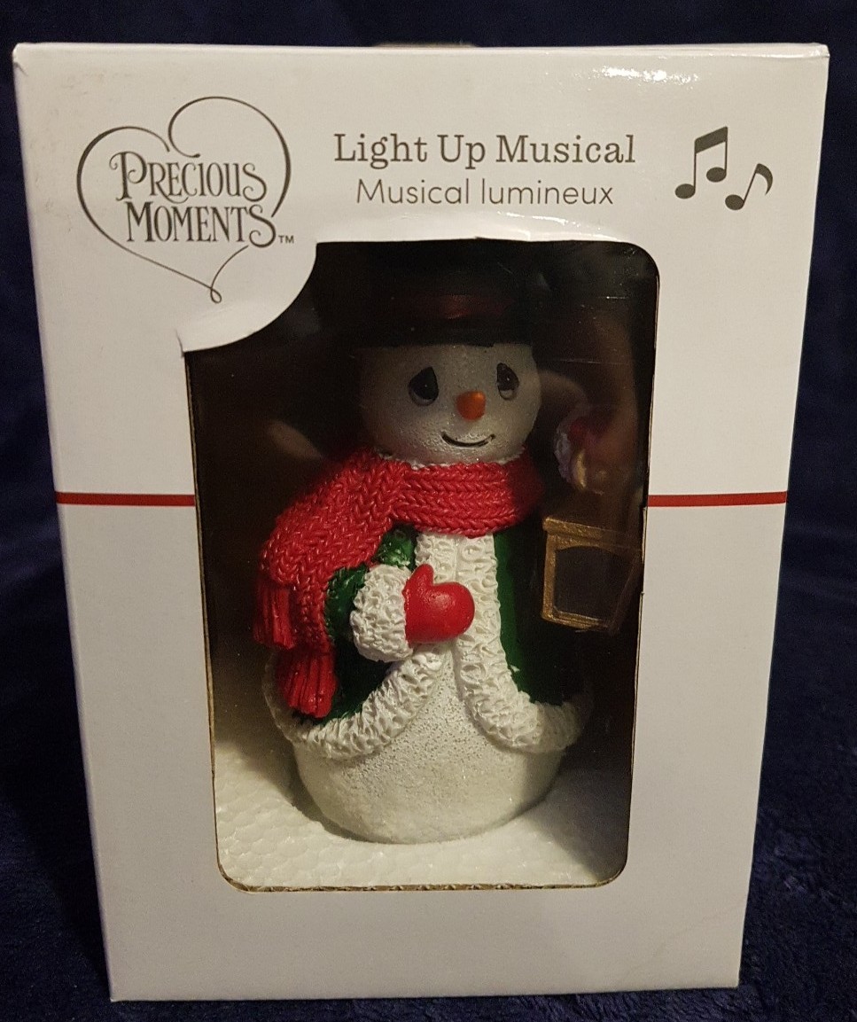Precious Moments Light Up And Musical Snowman Working W/Box 2024
