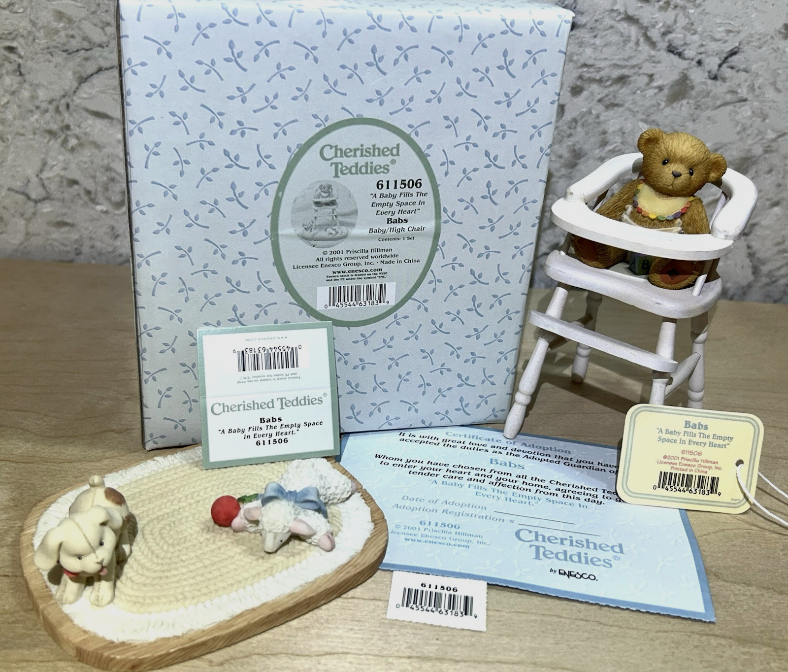 Cherished Teddies “Babs ~ A Baby Fills The Empty Space In Every Heart” 611506