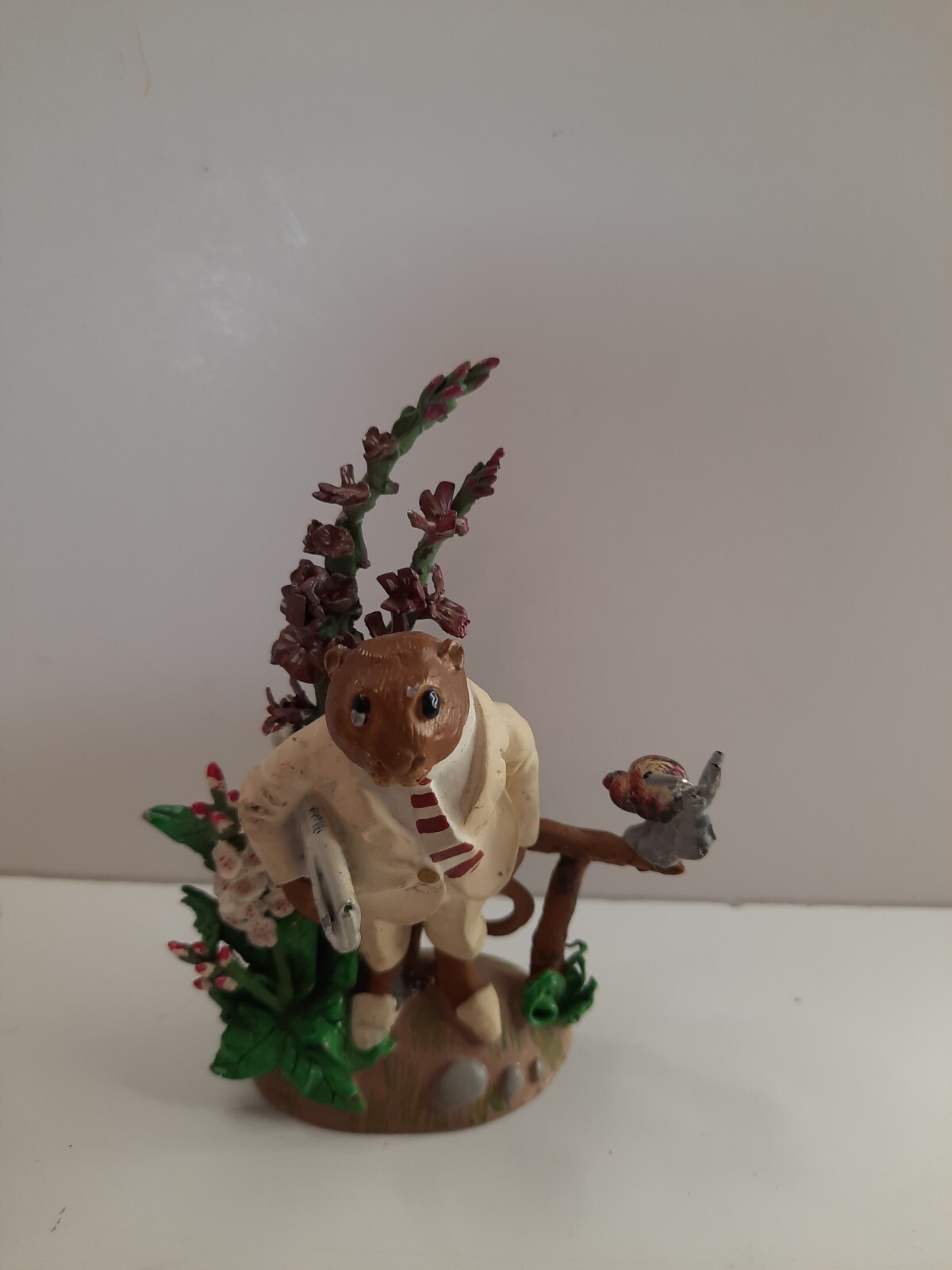 Wind in the Willows Ratty Painted Metal Limited Ed Figurine, Hamilton Collection