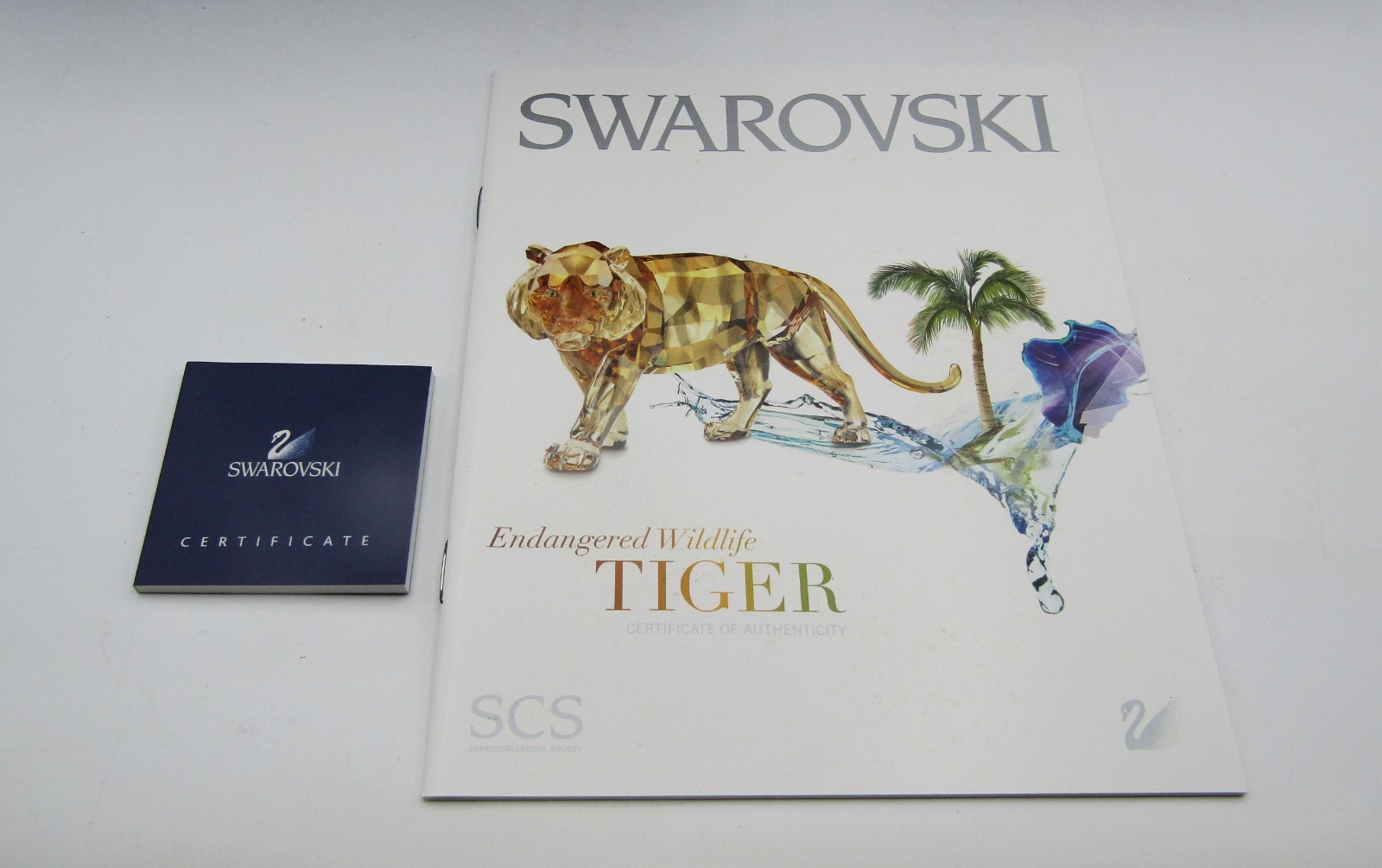 SWAROVSKI SCS ENDANGERED WILDLIFE TIGER FAMILY (3) w/BOXES & PAPERS