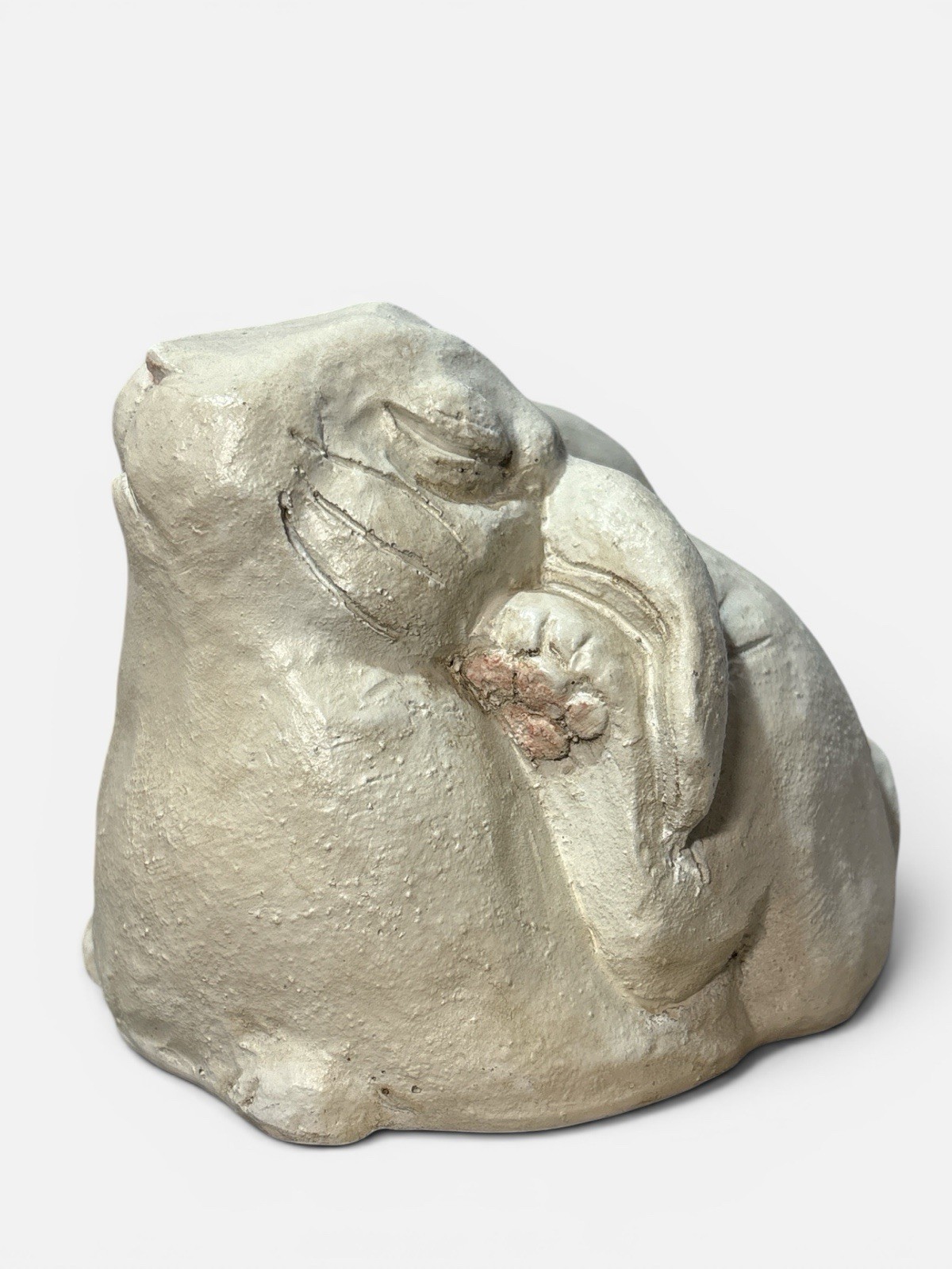The Stone Bunny Telle M Stein Small Rabbit Figurine 2012 Heavy Resin Faux Stone