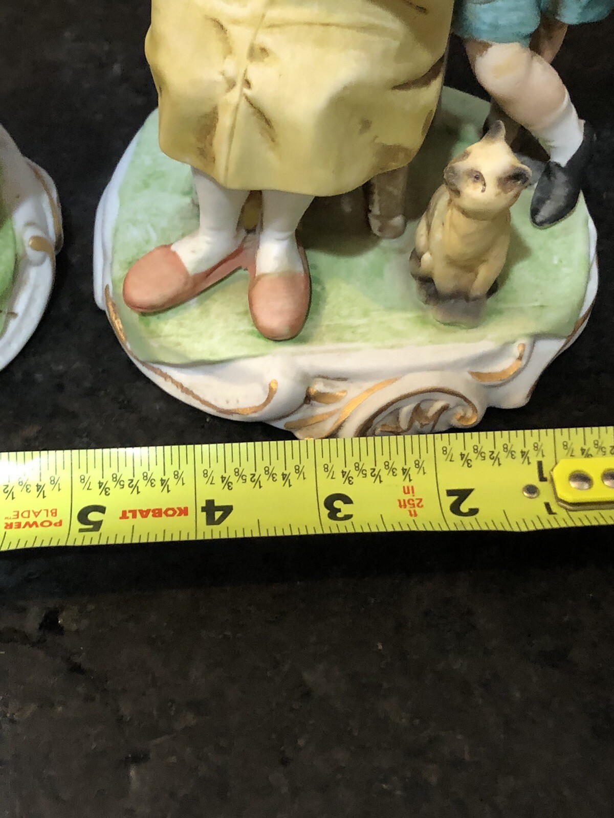 Two – Vintage Grandma and Grandpa reading to Child porcelain Ardco figurine