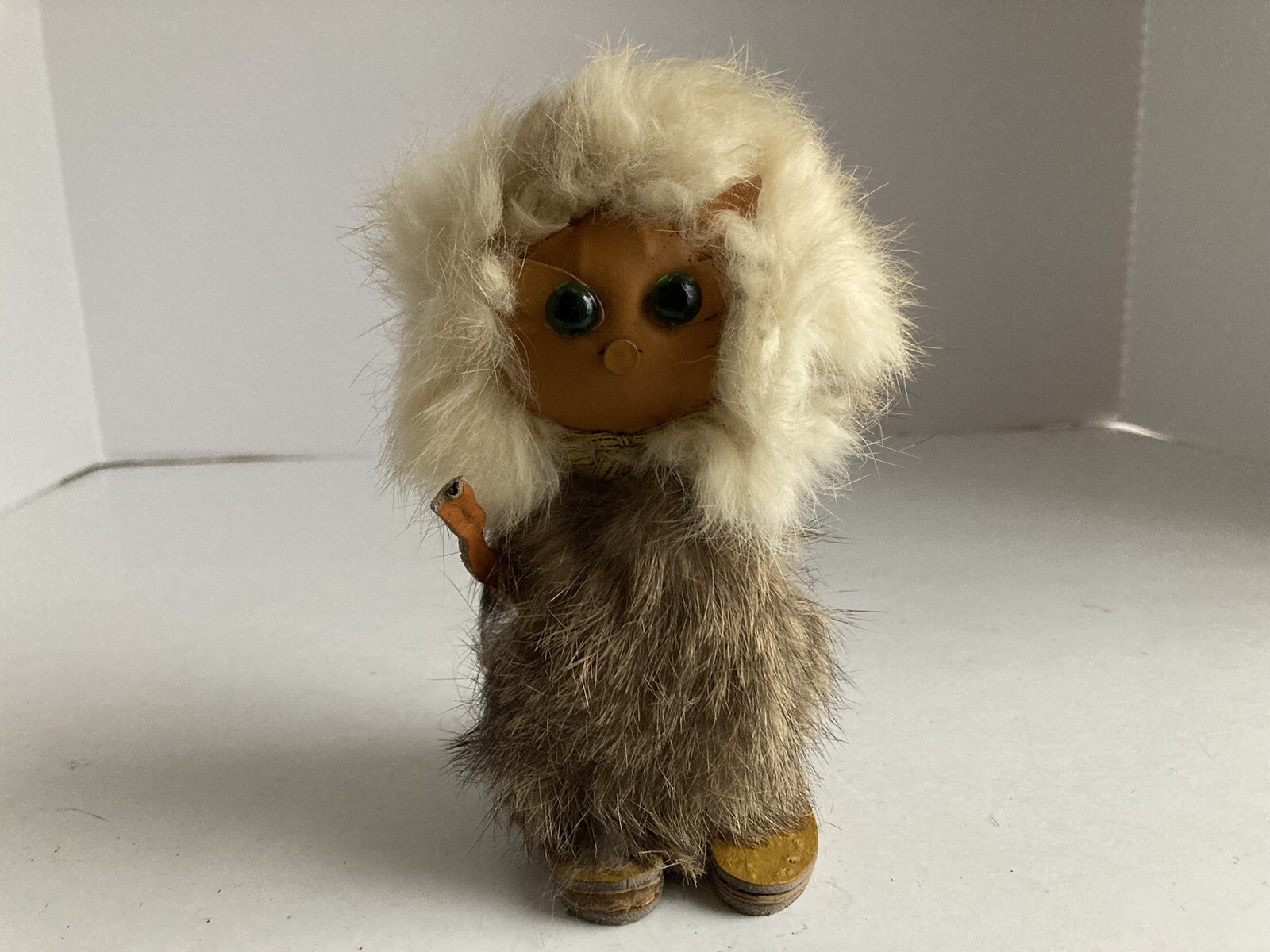 Finnish Rabbit Fur Figurine Made in Finland