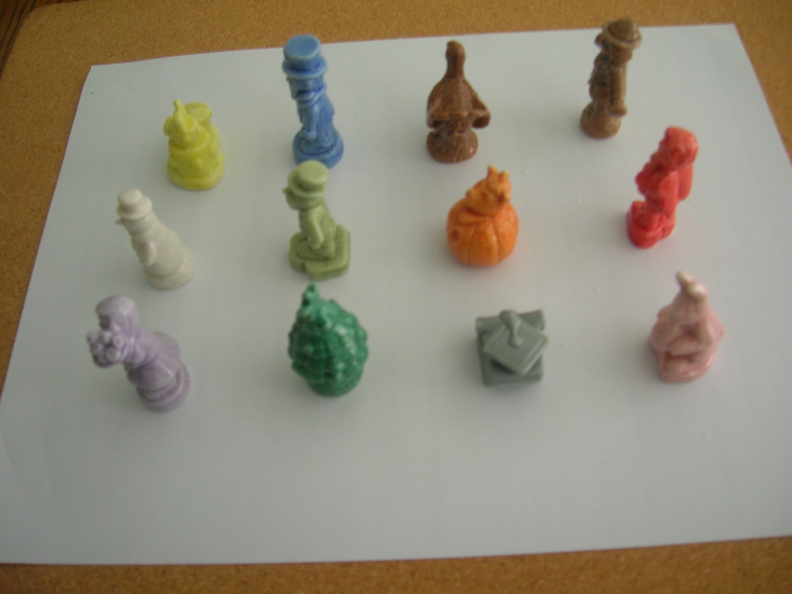 Complete Set of 12 Calendar Series Red Rose Wade England Vintage Figurines