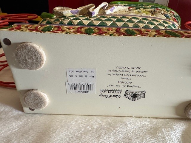 Jim Shore Disney Mickey Pluto Christmas Sleigh Laughing All The Way 4005626