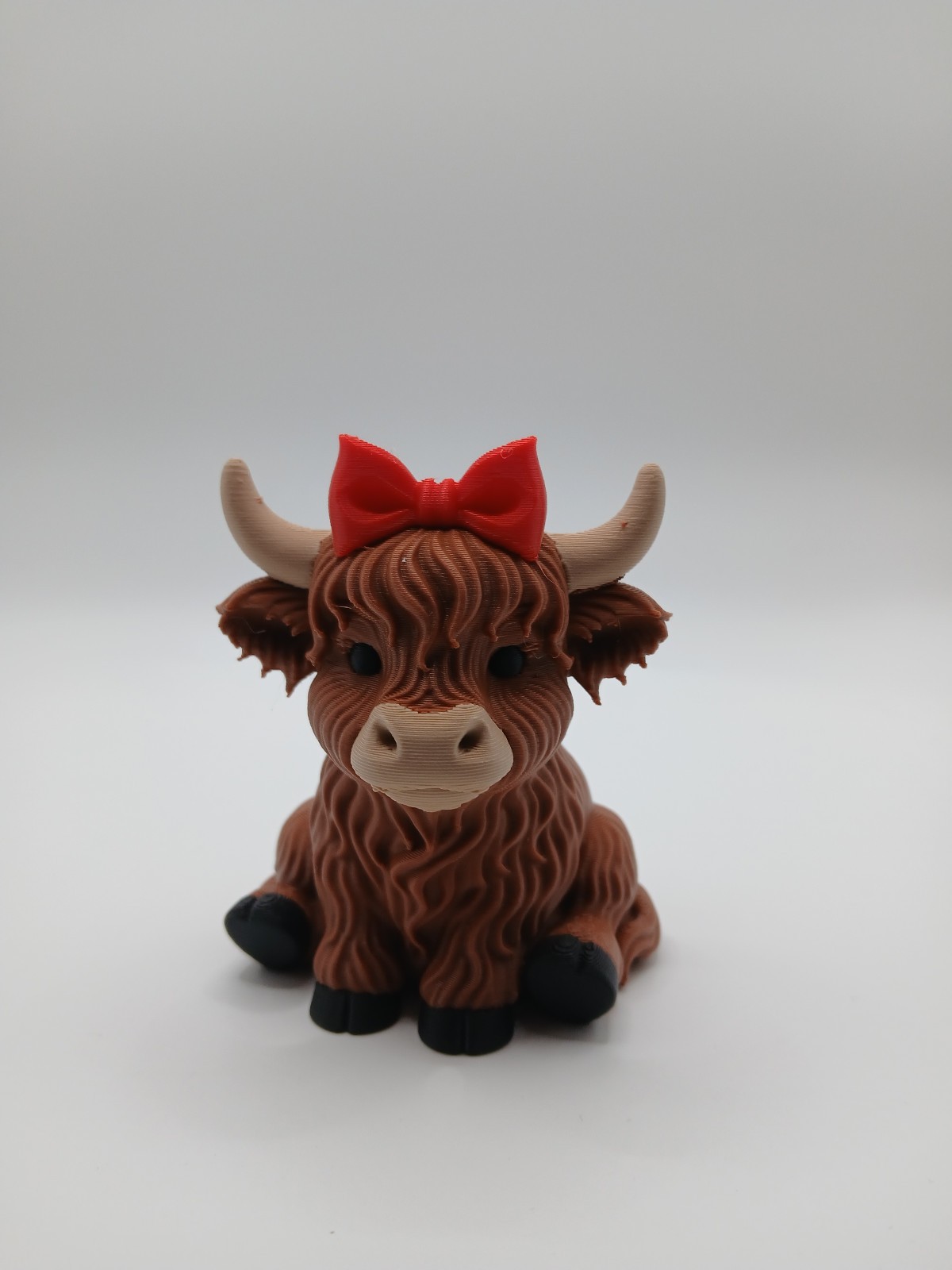 Highland Cow W/Bow in Hair