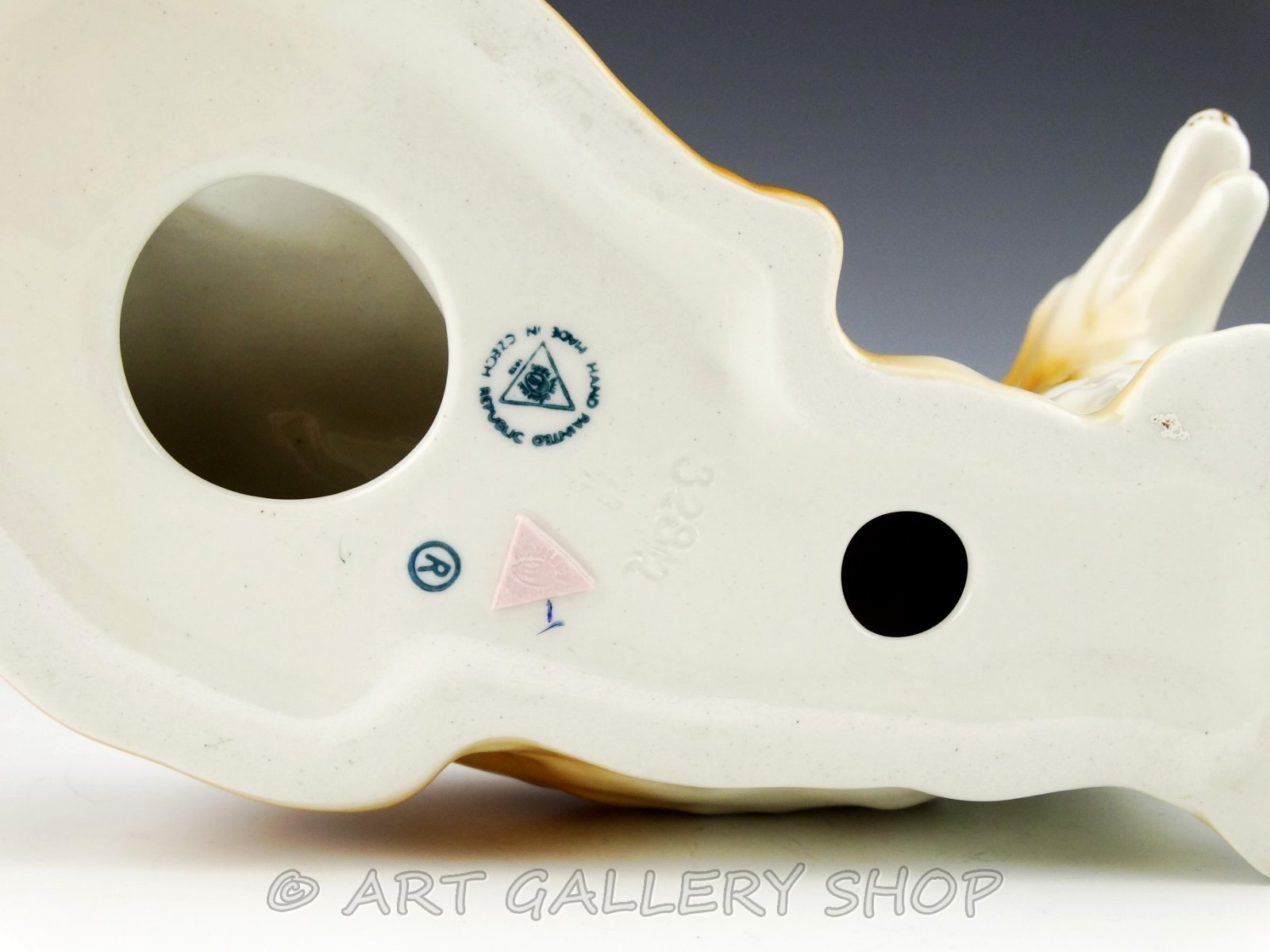 Royal Dux Bohemia Large Figurine 12.25″ LONG PORCELAIN BORZOI DOG WOLFHOUND Mint