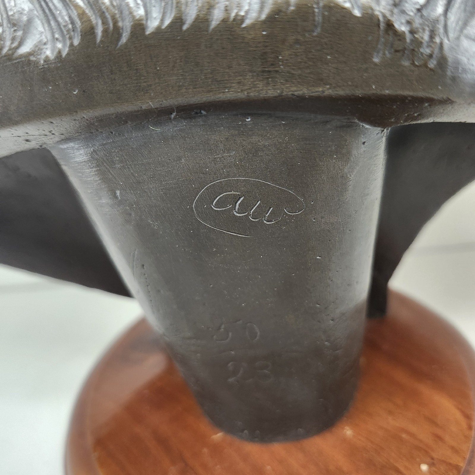 Heavy Bronze Benjamin Franklin 10″ Bust Statue Houdon Style Signed & Numbered