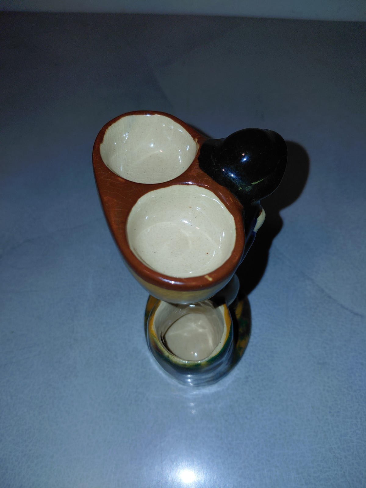 hb henriot quimper france Peasant Figurine Toothpick Holder & Egg Cups