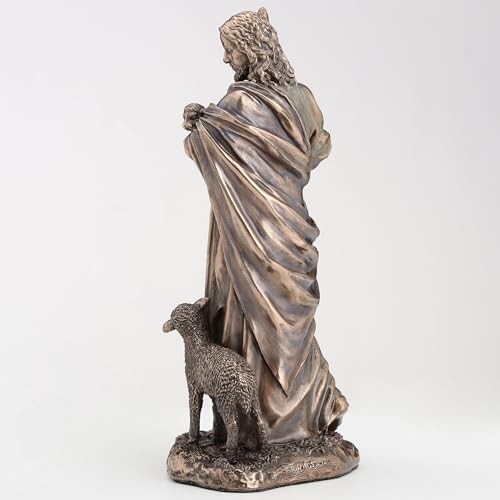 Veronese Design 6 1/4 Inch Jesus The Good Shepherd Cold Cast Resin