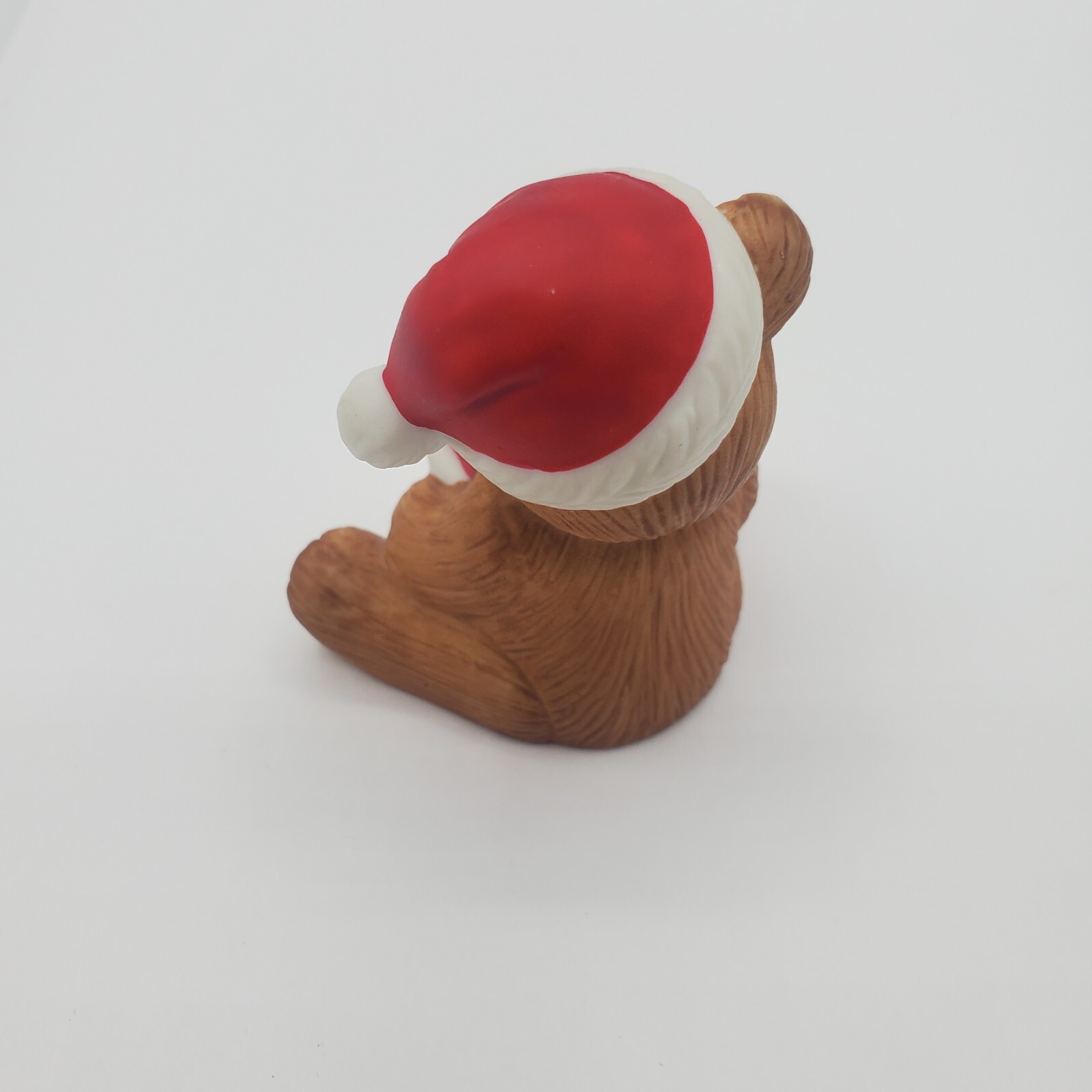 Homco Teddy Bear of the Month DECEMBER 1413 Miniature Figurine Christmas Santa