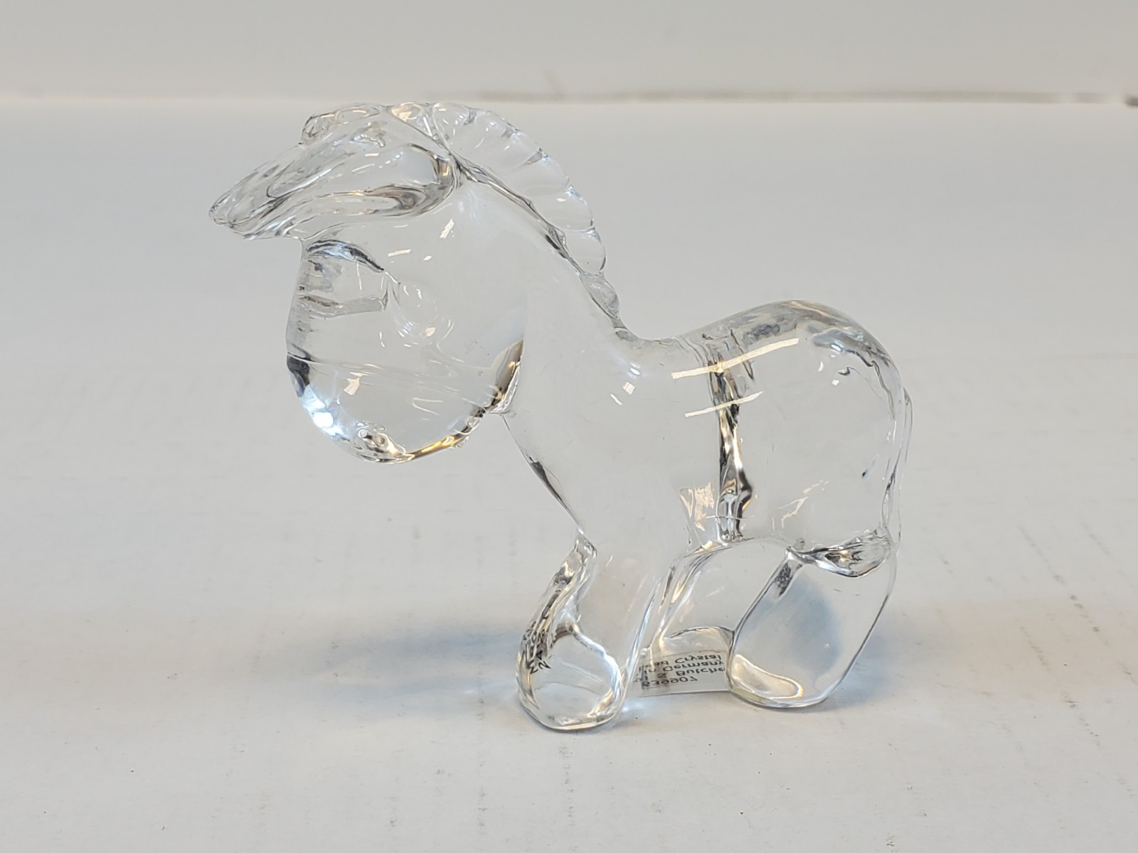 Crystal Donkey Paperweight S Butcher 1991 Made In Germany 24% Lead Crystal