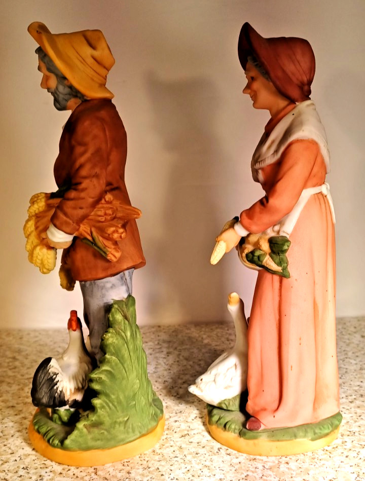 HOMCO Farmer & Wife #1477 Figurines Country Life