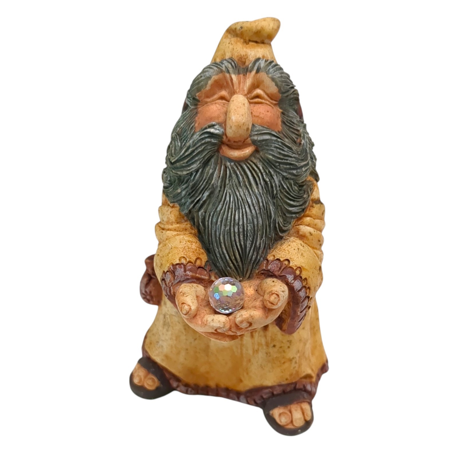 Vintage World of Krystonia TURFEN The Wizard w/ Color Changing Crystal England