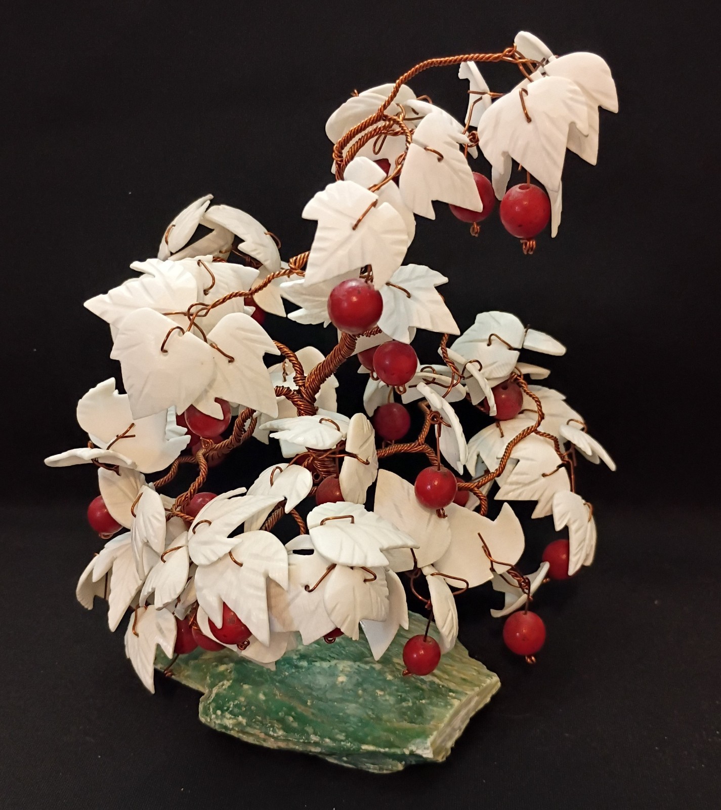 ❤️ Copper & Porcelain ⭐Fortune / Bonsai Tree Sculpture ❤️
