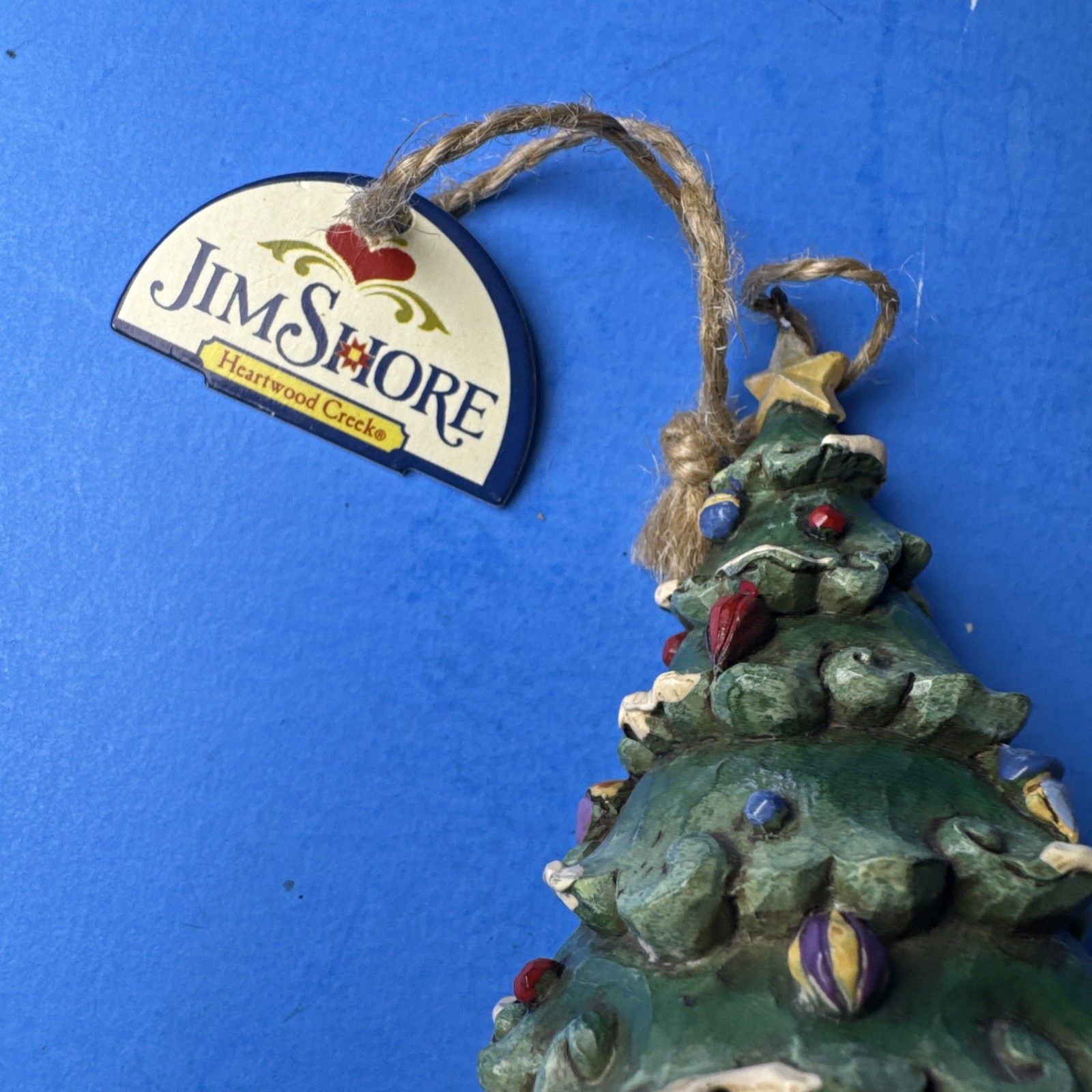 2009 Hanging Christmas Tree Ornament Jim Shore Heartwood Creek Collection 4″H