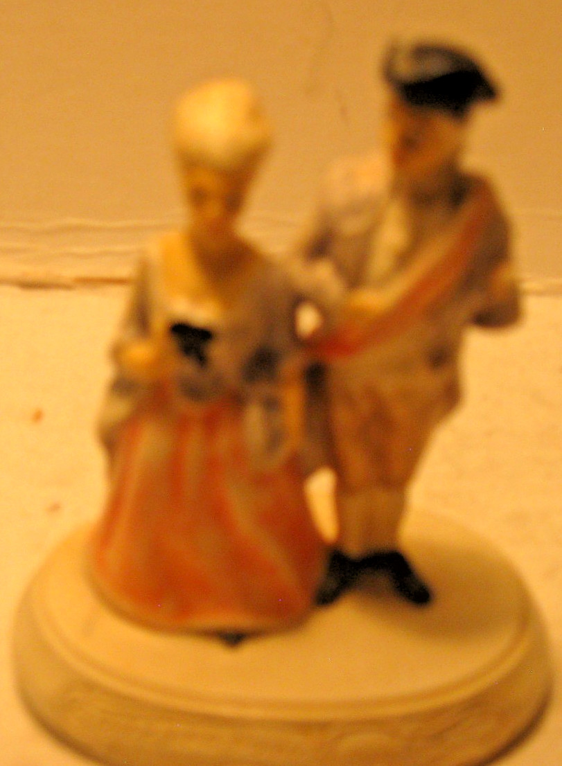 Original Vintage Sebastian Miniatures George & Martha Washington 6321 N.I.B.