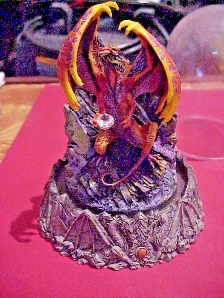 Franklin Mint Michael Whelan Dragons HAND Painted WITH Dome DRAGONSTORM