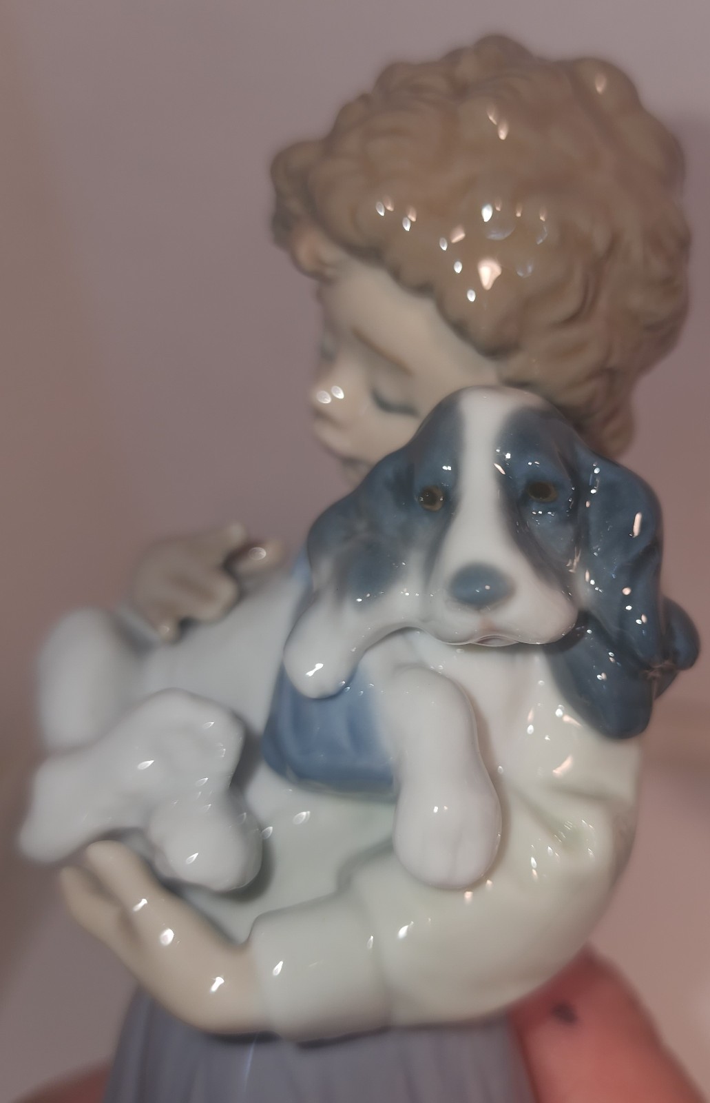 1989 Lladro “My Buddy” # 7609 Porcelain Figurine Made in Spain MINT 8.5x2x3.5