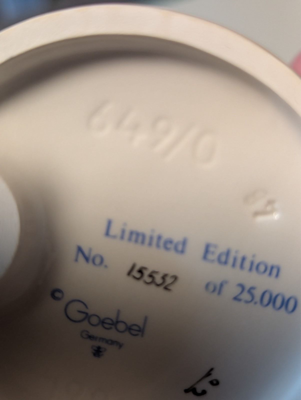 Goebel Hummel Figurine, #649/0, “Fascination” TMK7, Limited edition, 4.50″ tall