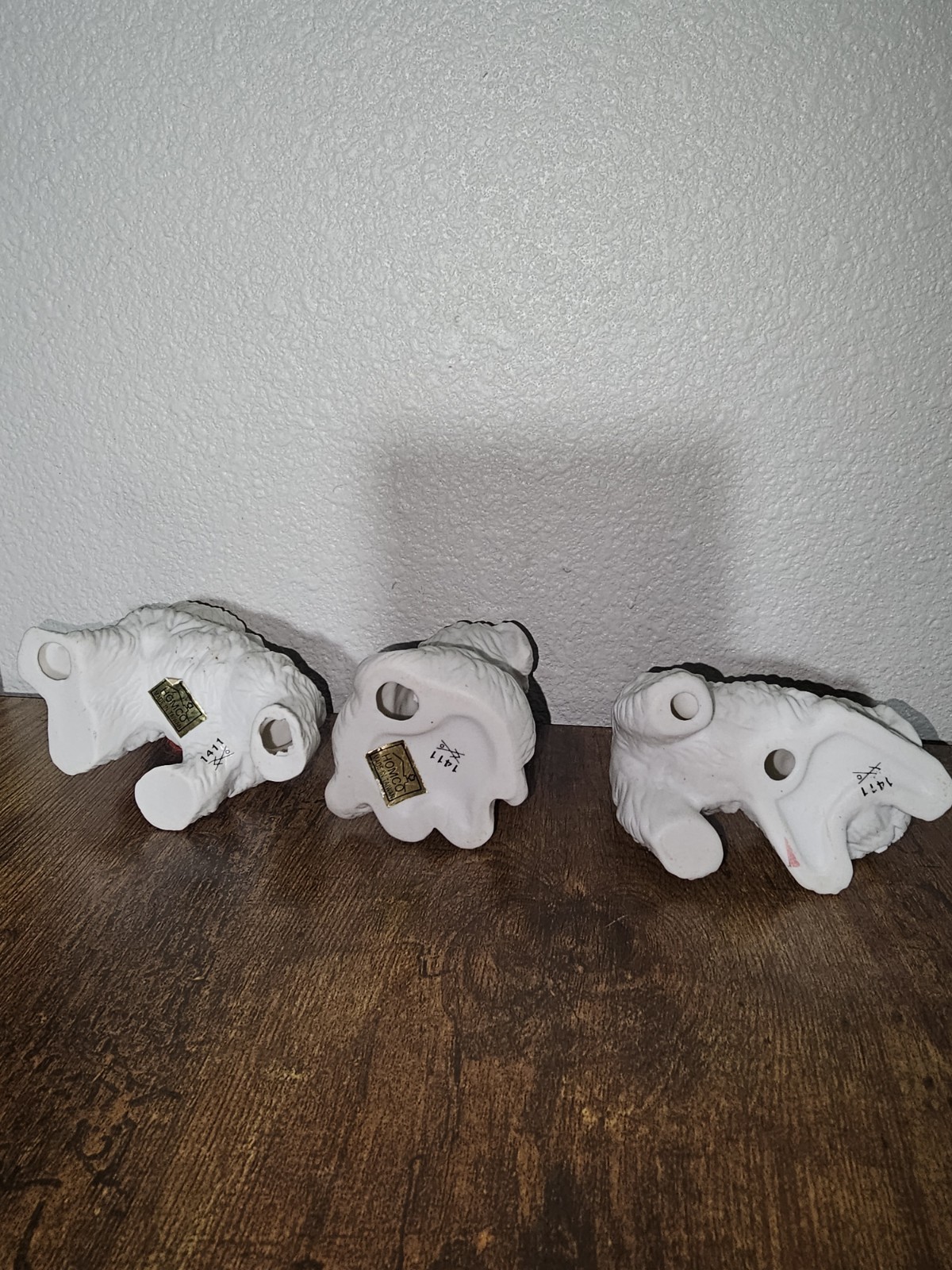 Puppy Dog Figurines Maltese Westies Vintage Homco 1411 White Set Of 3 FUN CUTE