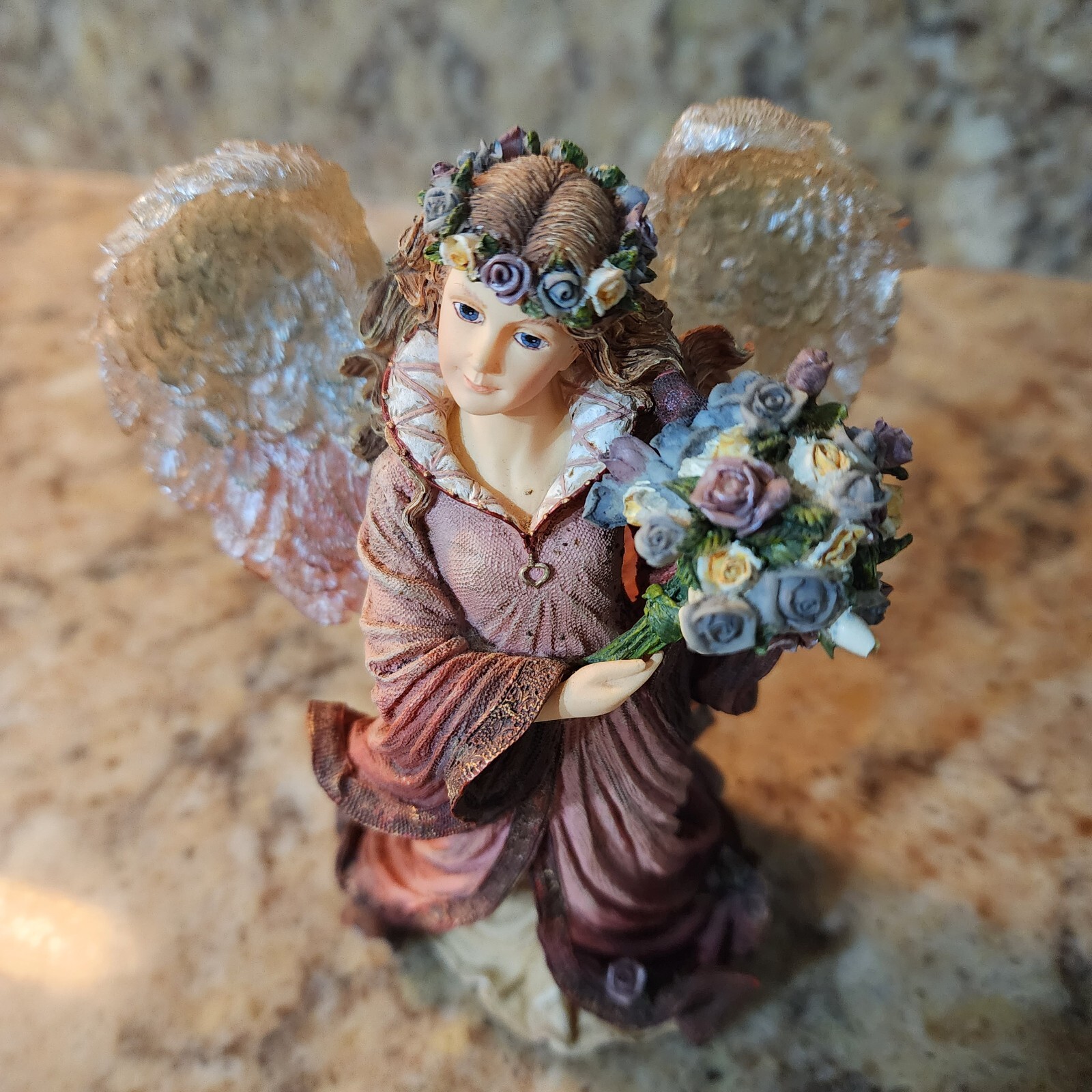 Boyds Bear Charming Angels Viviana Guaridan Of Love Figurine 28217V