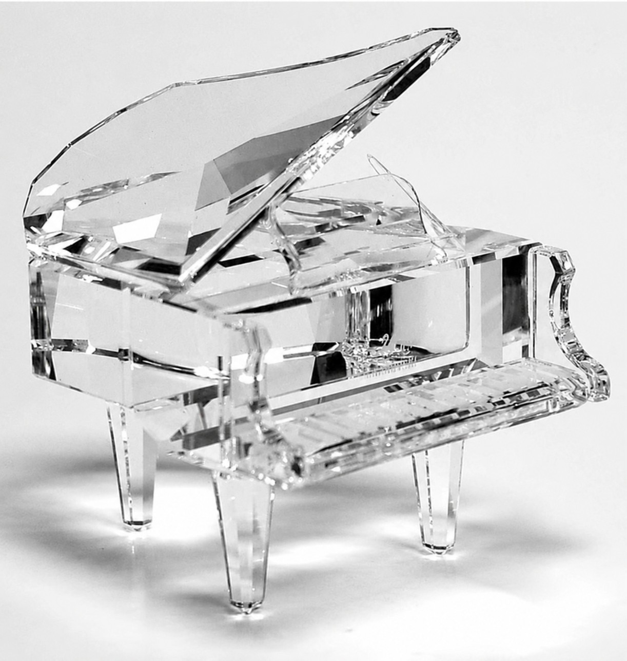 Swarovski crystal grand piano retired marked/no stool No Box – Read Description