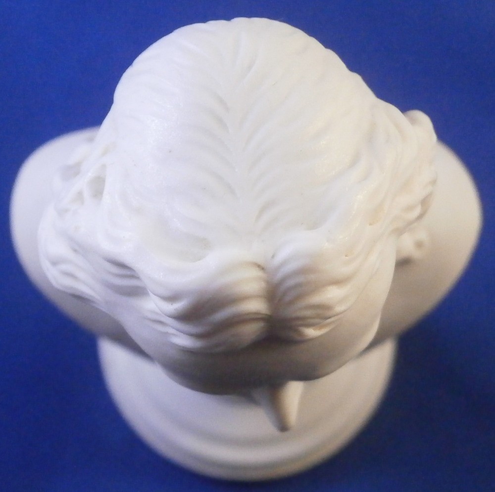 Antique Mid 19thC Royal Vienna Porcelain Schiller Bust Figurine Figure Austrian