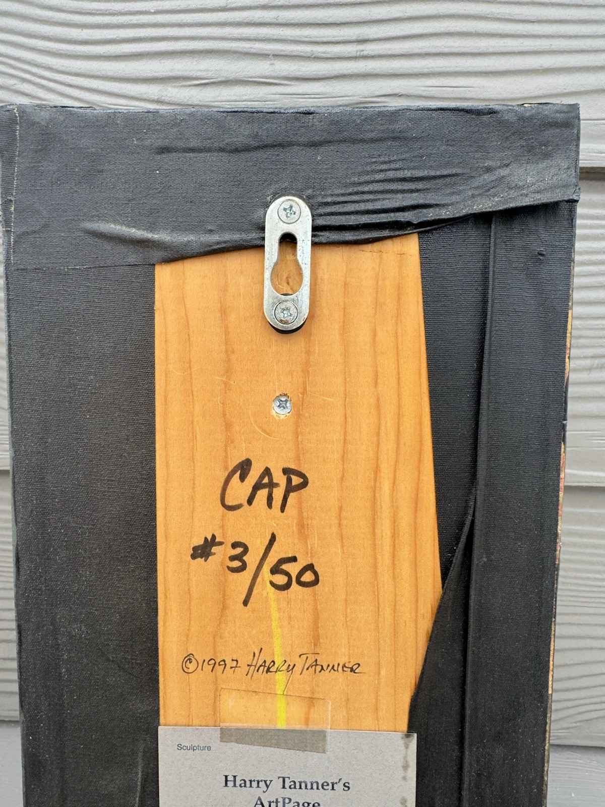 Harry Tanner “CAP” 1997 Limited Edition Wall Sculpture 3/50 Signe