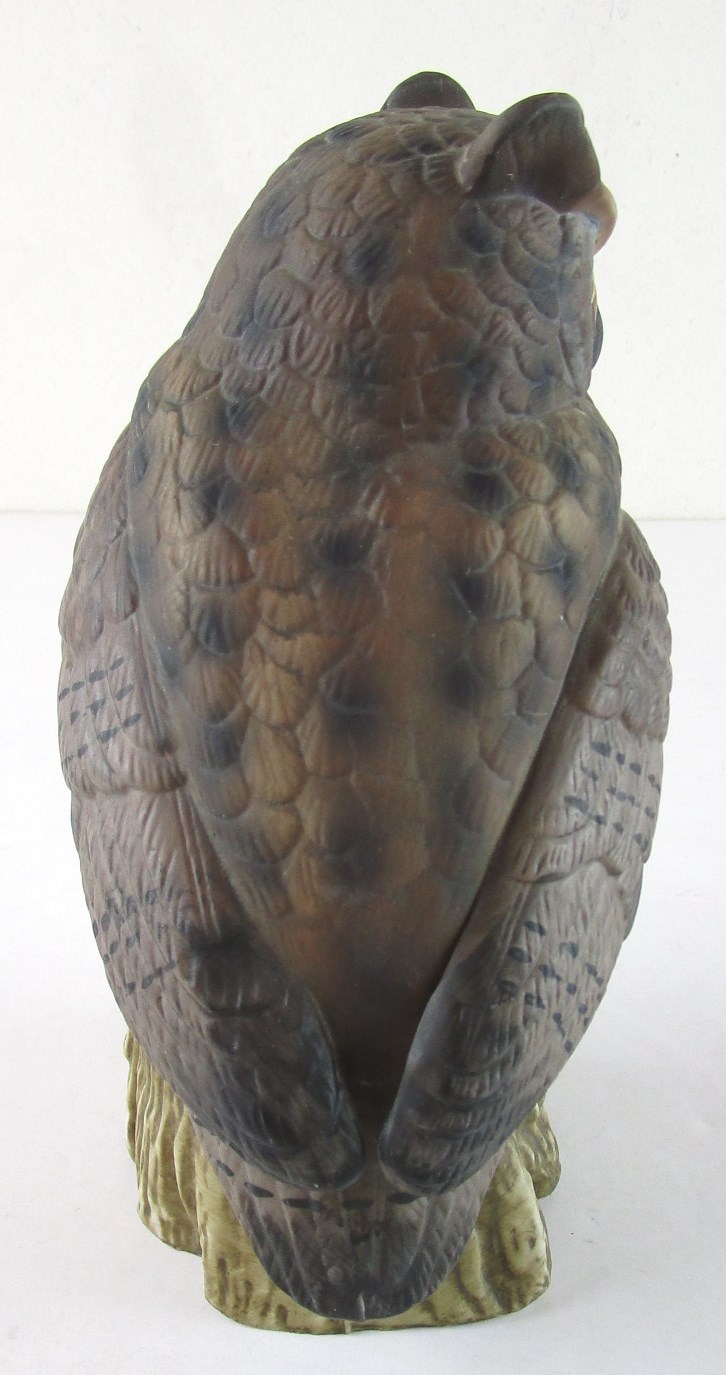 Royal Meridian 7-7/8″ Great Horned Owl Bisque Porcelain Figurine