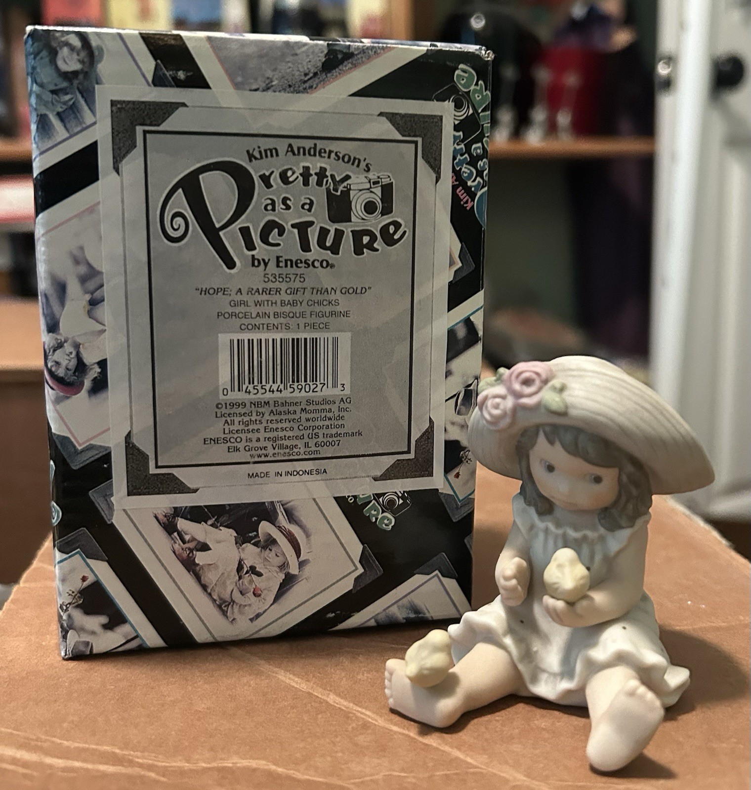 Kim Anderson’s Item 535575 Hope Gift And Gold” Girl With Baby Chicks